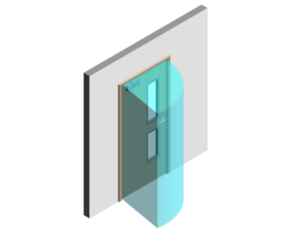 Revit, BIM, Download, Free, Components, Doorset, Single, Fire, Door, Doors, Finger, Guard, Education, School