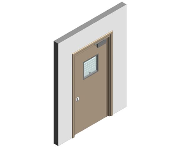 Revit, BIM, Download, Free, Components, Doorset, Double, Fire, Door, Doors, Ligature, Health, Care, Sure, Close, Healthcare