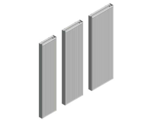 Compact Vertical Line Radiators bimstore - Stelrad - Softline Compact Vertical Radiator