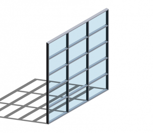 Product: Technal MX Visible Grid Curtain Walling