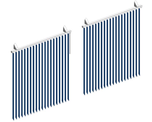 Revit, BIM, Download, Free, Components, Window, Décor, VL60, Bead-chain, VL64, Crank, Mono, Control, Vertical, Blind