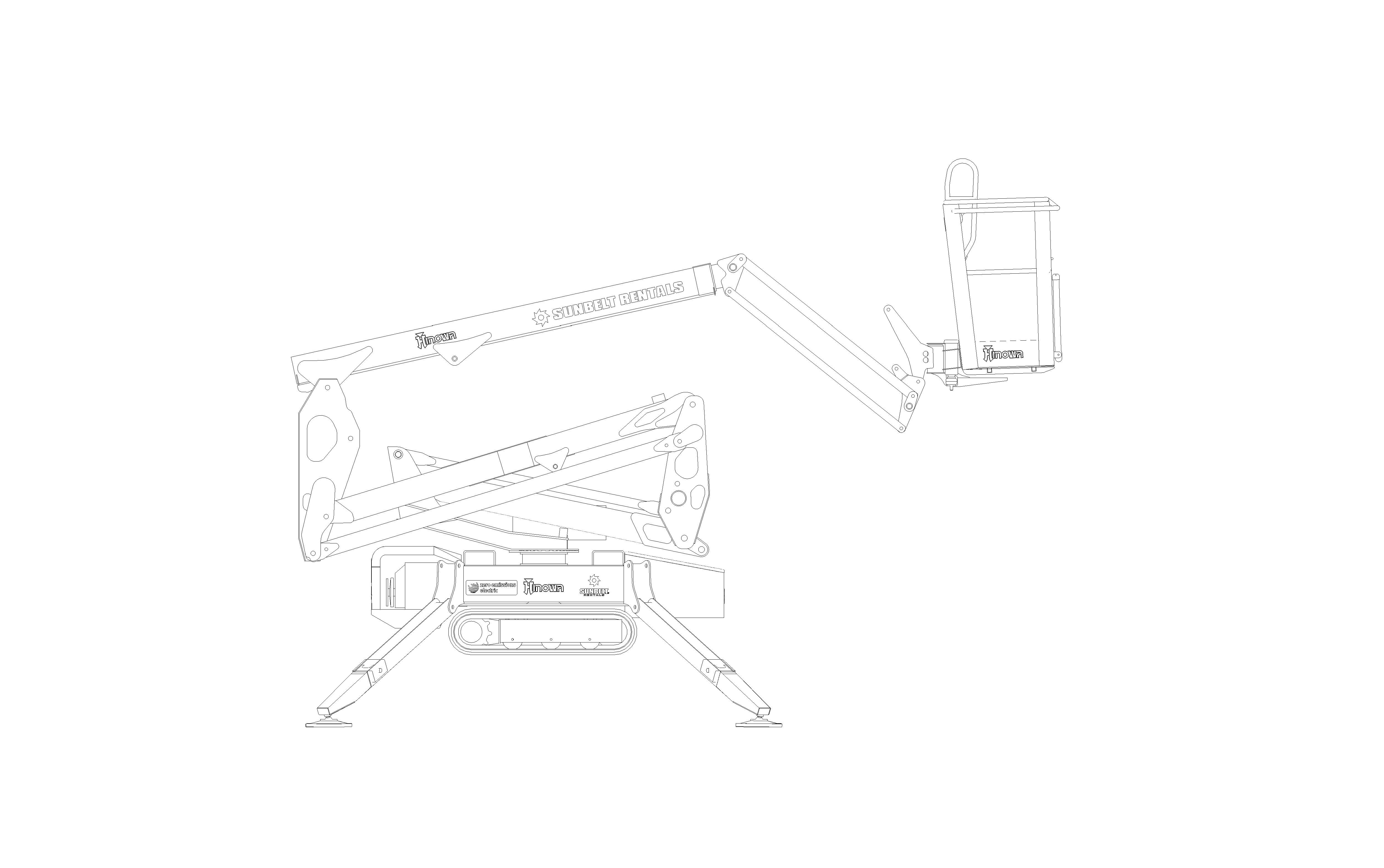 Product: Sunbelt Rentals - Compact Crawler Boom - Hinowa Lightlift 15-70 (Electric)