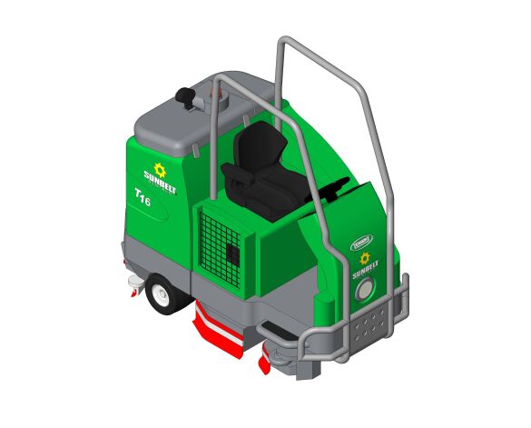 United Rental Scrubber Rideon bimstore - Sunbelt Rentals (Tennant) - T16 - Battery Powered Ride On ...