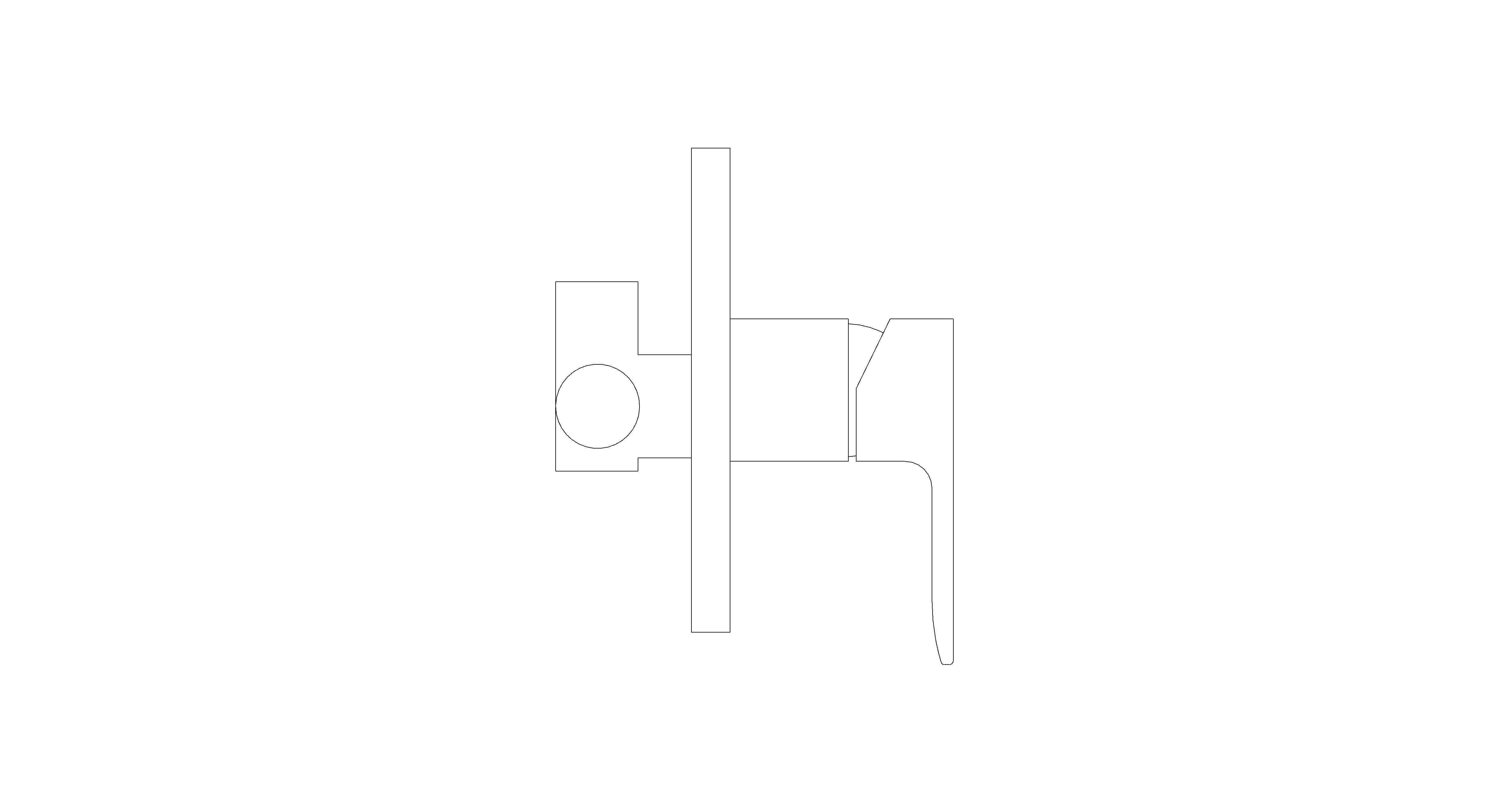 bimstore side image of American Standard - Acacia E Concealed Mono Shower Valve - FFAS1336-7T9500BT0