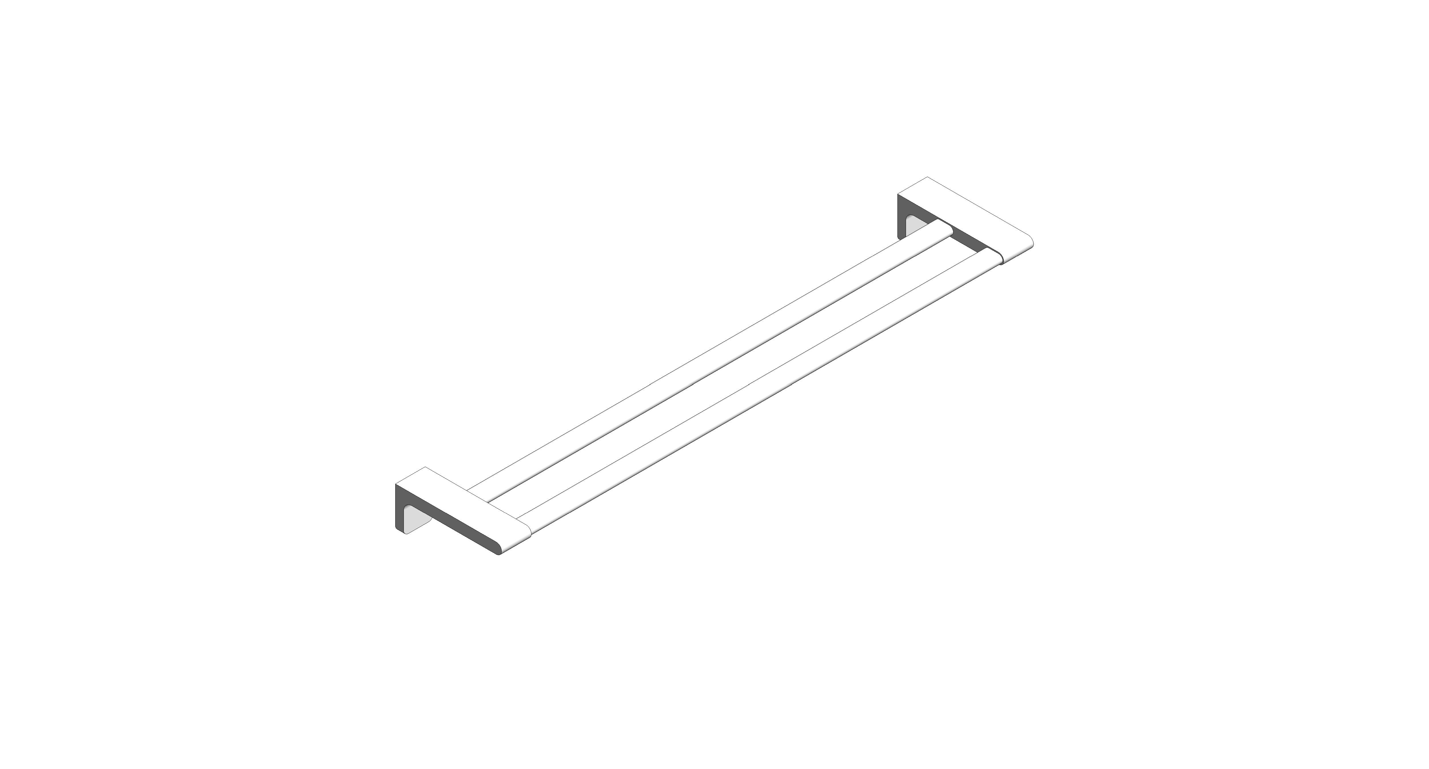 Product: Acacia E Double Towel Bar - F51394-CHADY52
