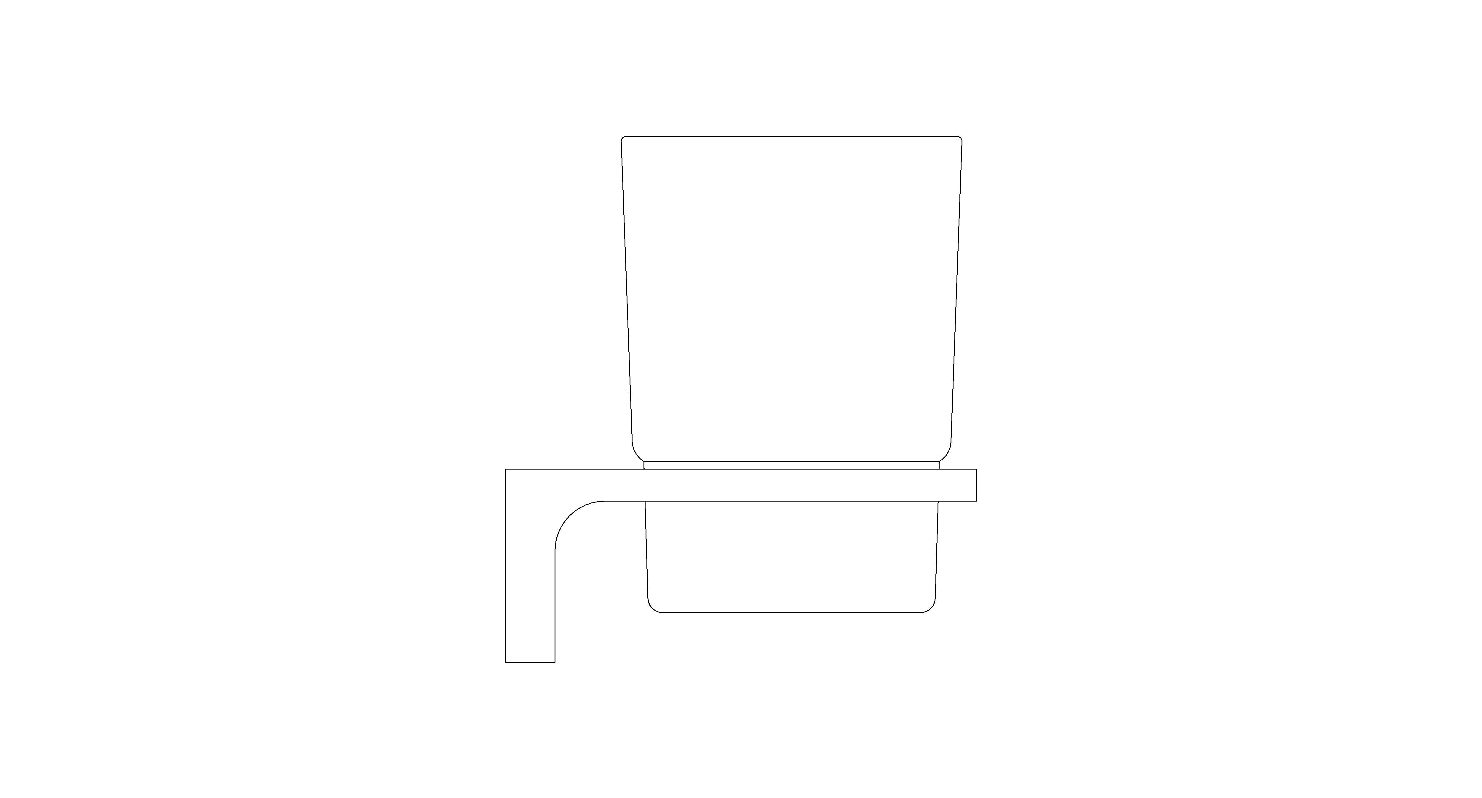 bimstore side image of American Standard - Acacia E Glass Holder - F51384-CHADY44