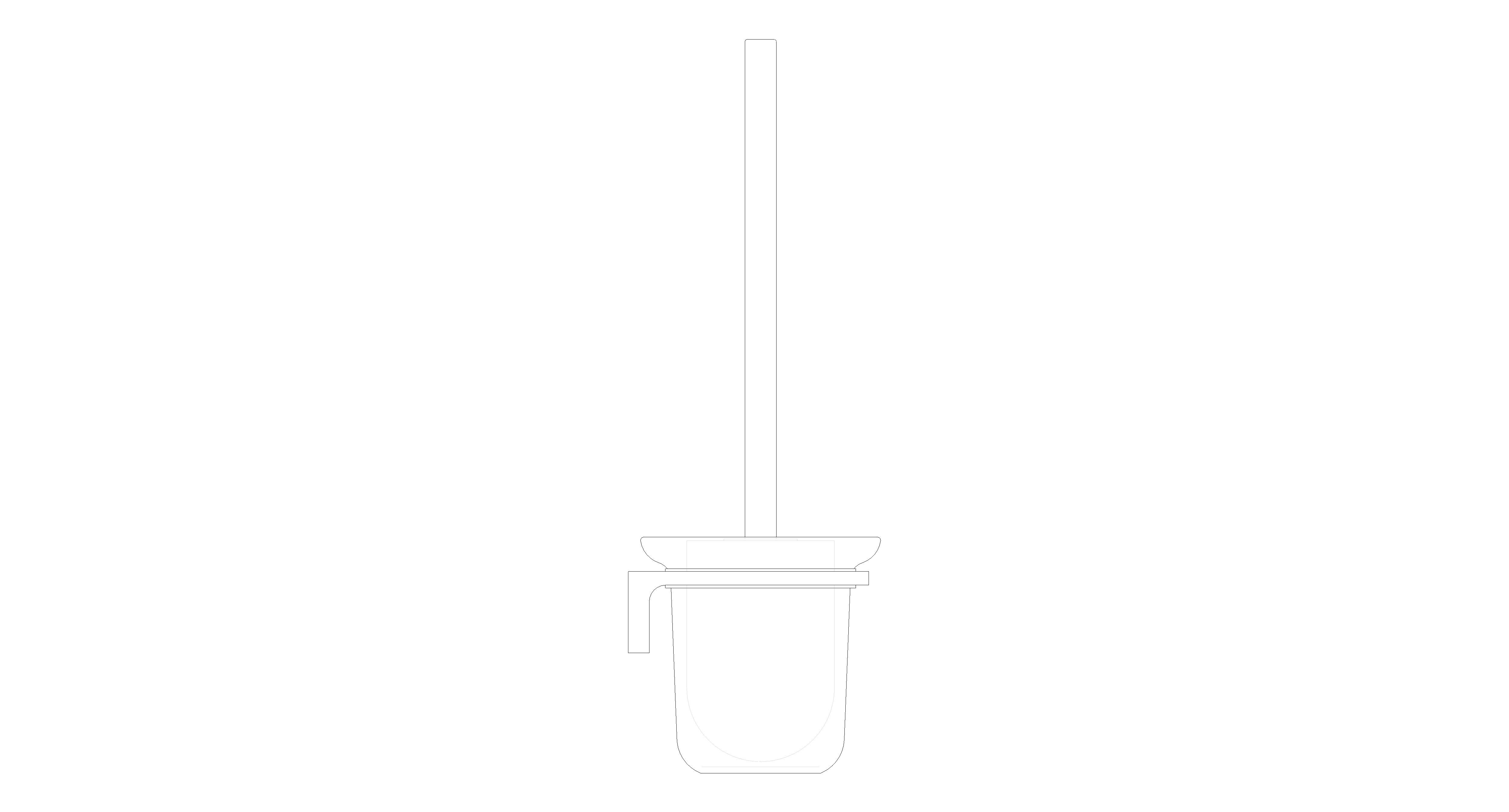 bimstore side image of American Standard - Acacia E Toilet Brush - F51386-CHADY49