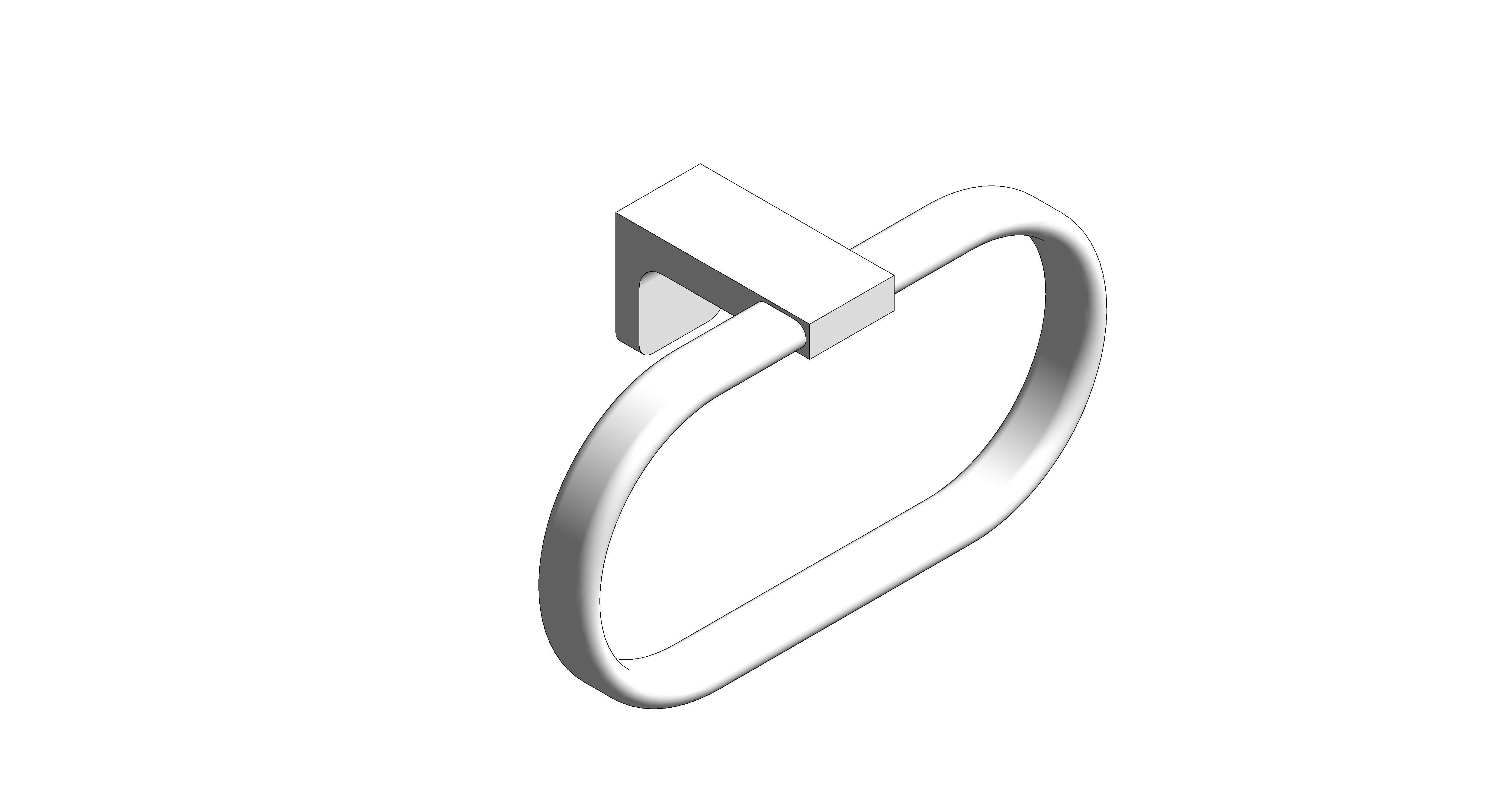 bimstore 3D image of American Standard - Acacia E Towel Ring - F51390-CHADY47