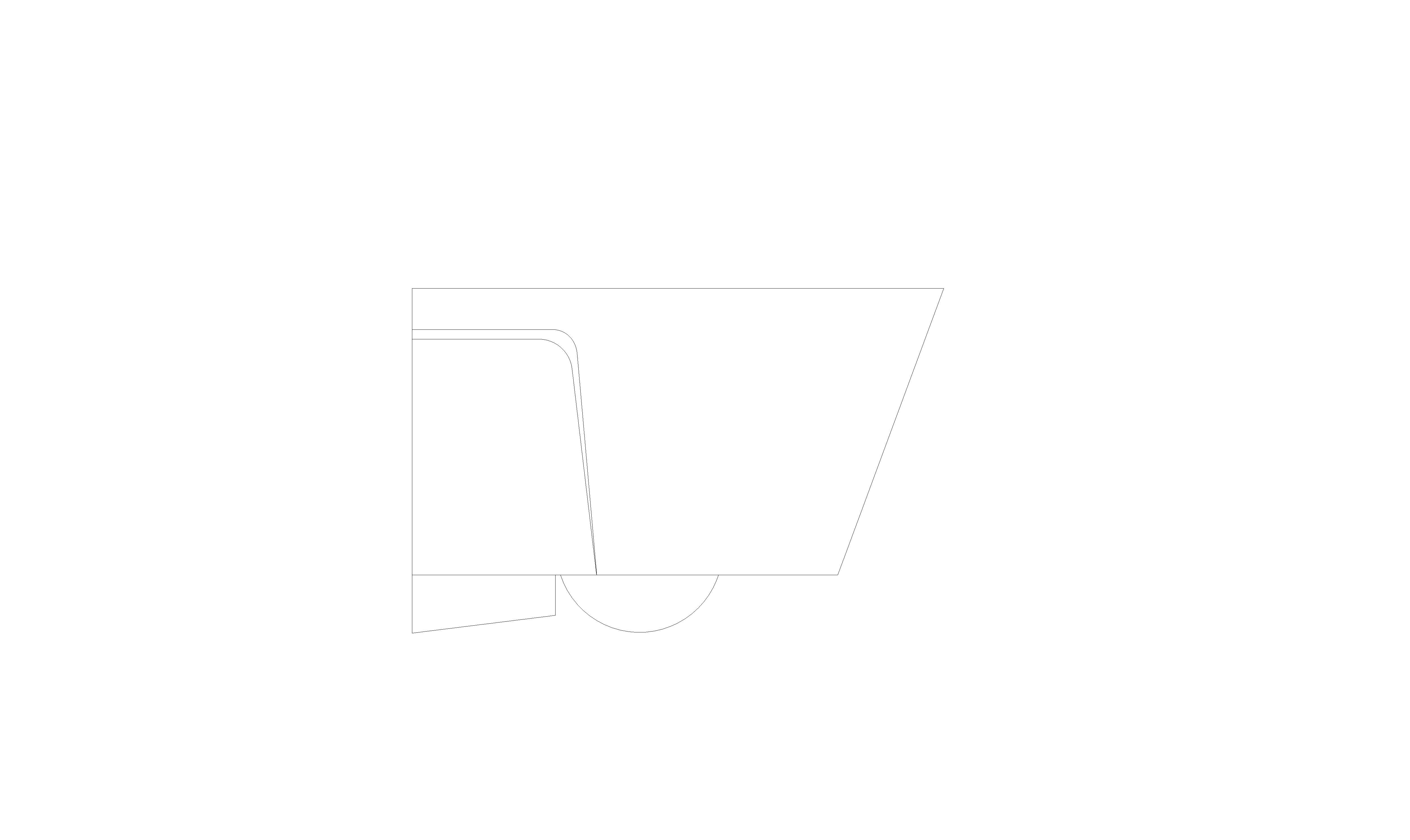 bimstore side image of the American Standard - Acacia Evolution Vortex Wall-Hung - CL3119B-6DACTPT