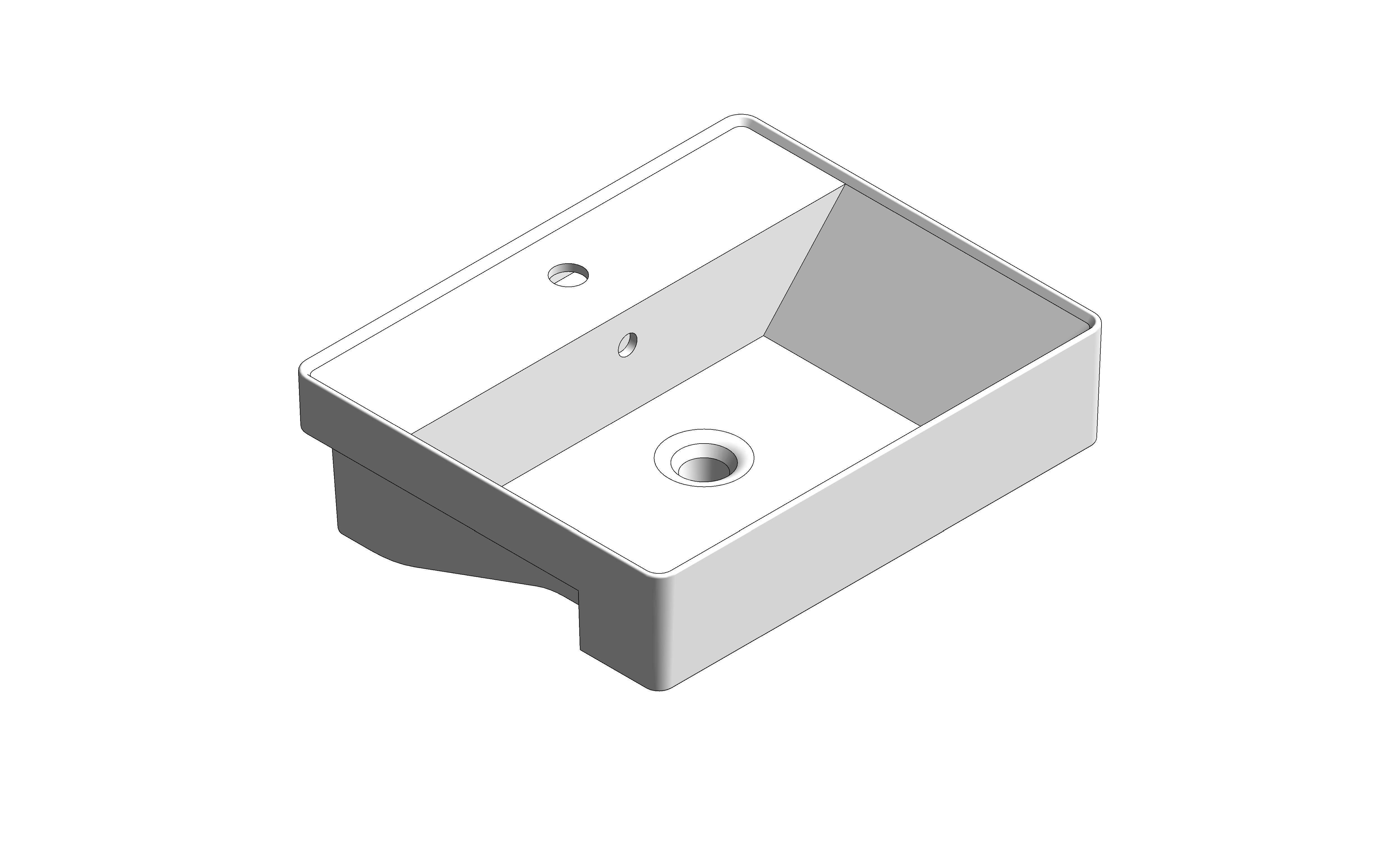 Product: Acacia SupaSleek Semi Counter Basin 550mm - CCASF419-1010411F0