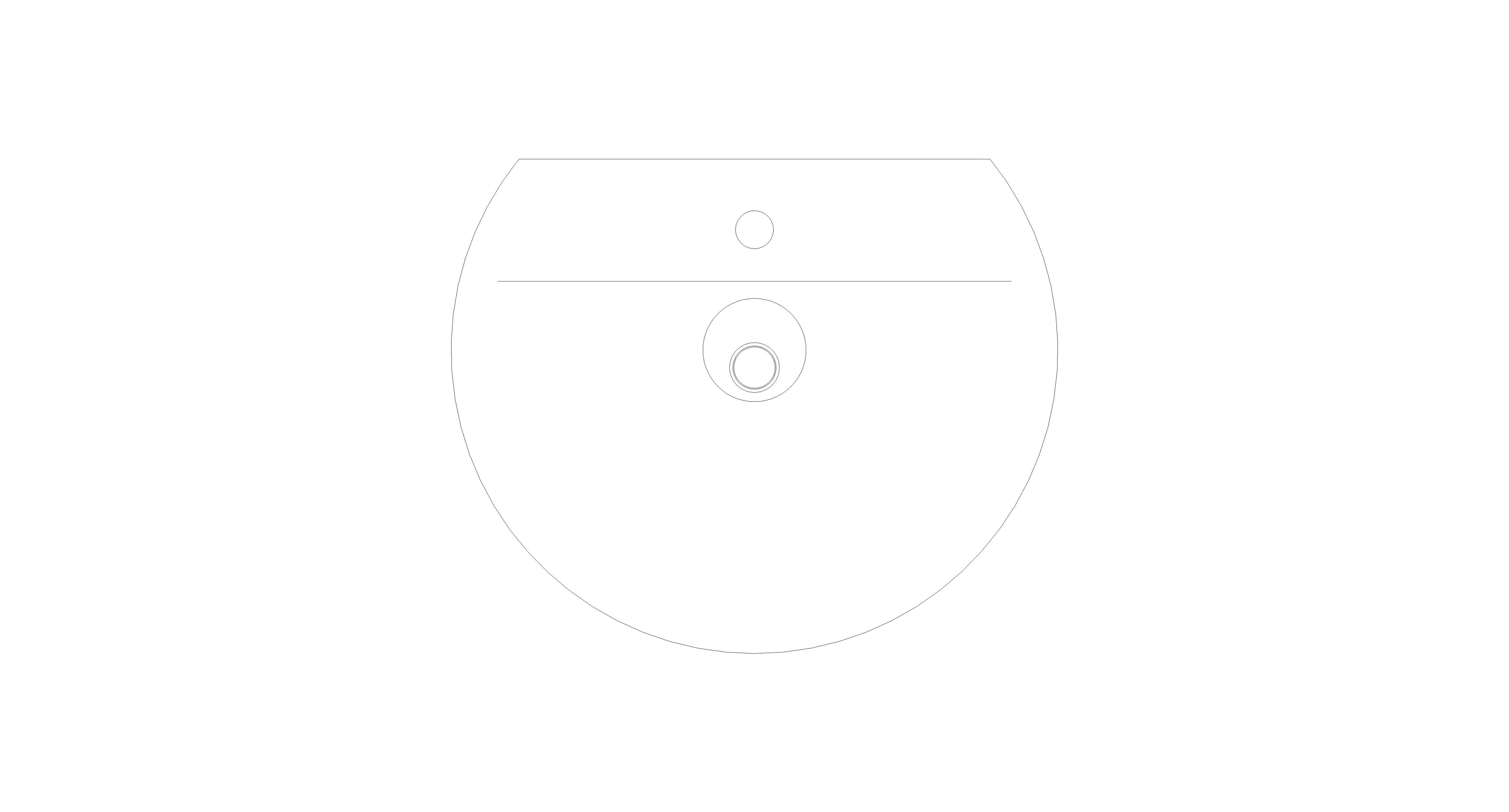 bimstore top image of American Standard - Concept Sphere Countertop 55Cm basin WT - CL0452I-6DAWDLT