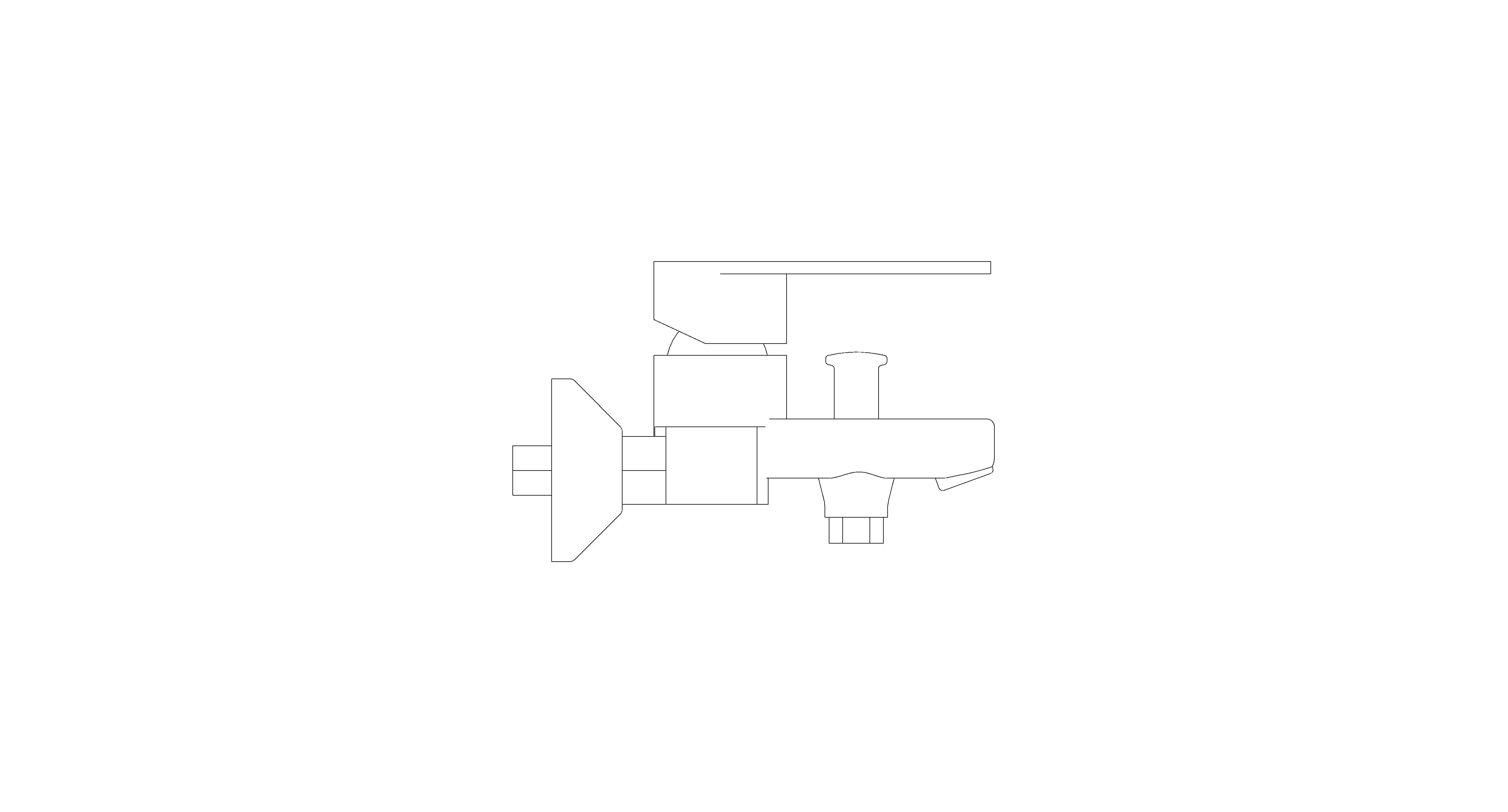 bimstore side image of American Standard - Codie Exposed B&S Mixer W/o Handspray - FFASB211-6T1501BT0