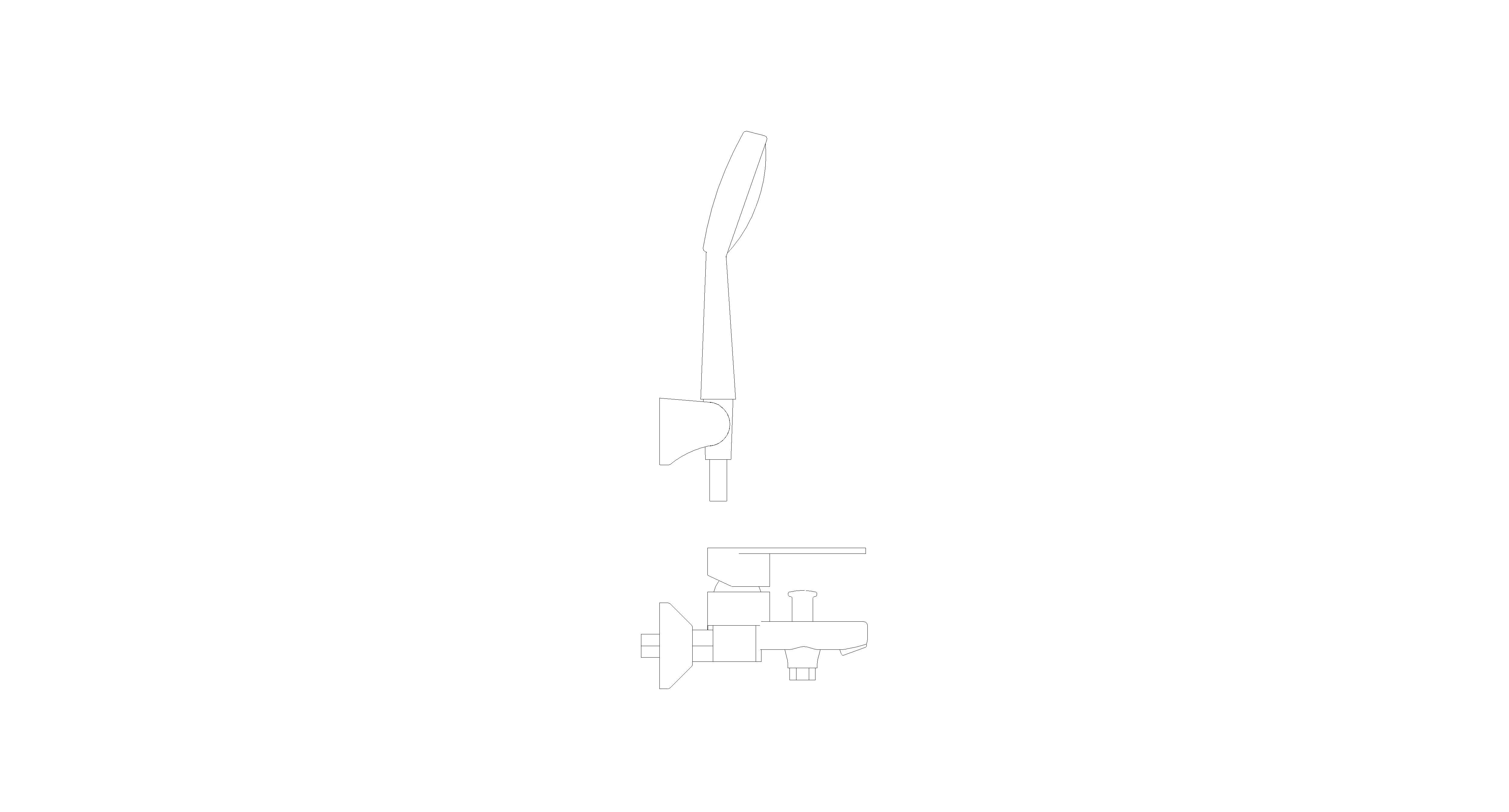 bimstore side image of American Standard - Codie Exposed Shower Mixer W/Handspray - FFASB212-7T1500BT0