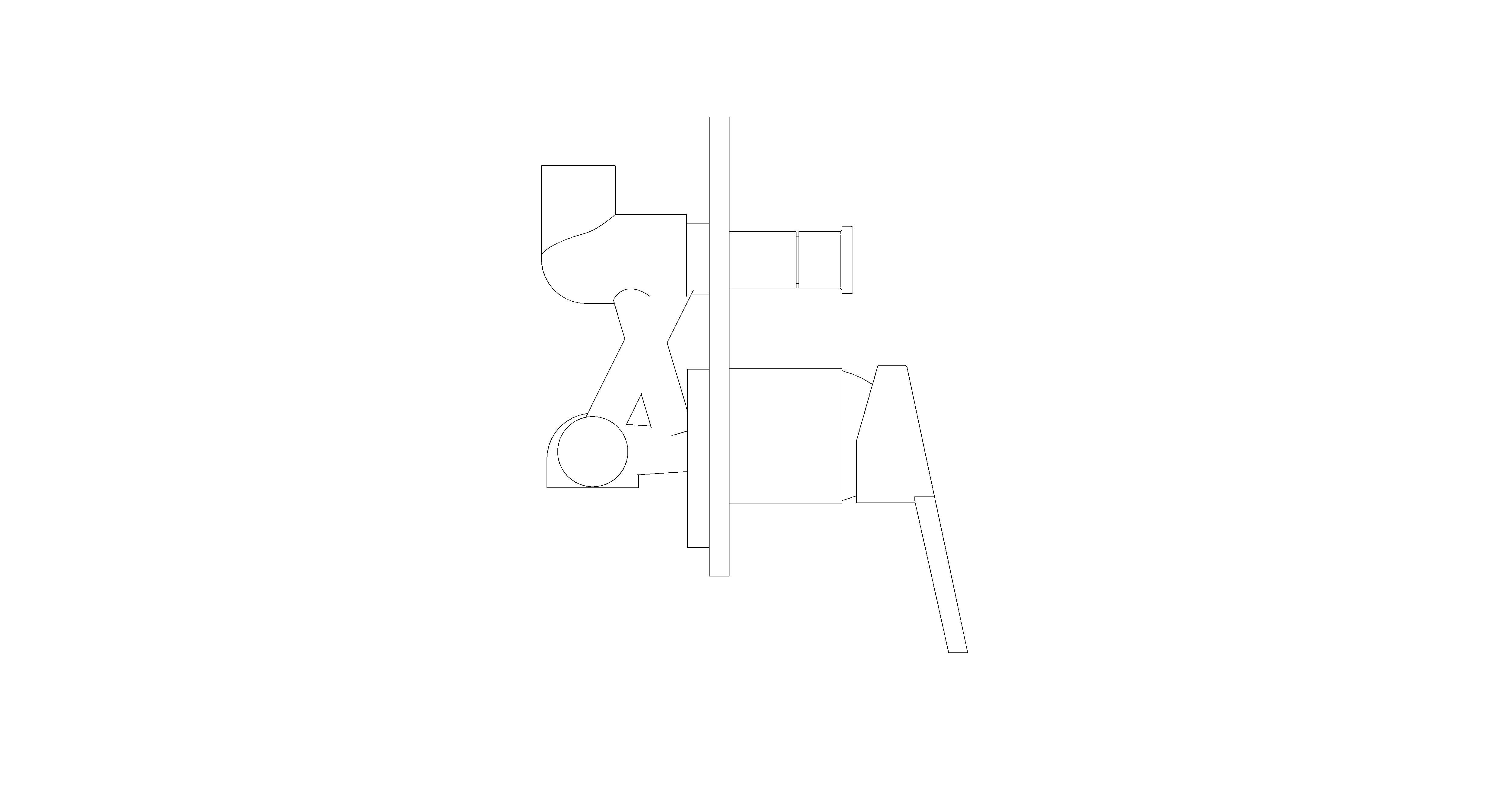 bimstore side image of American Standard - Concept Concealed BnS Mixer - FFAS1420-6T9500BT0