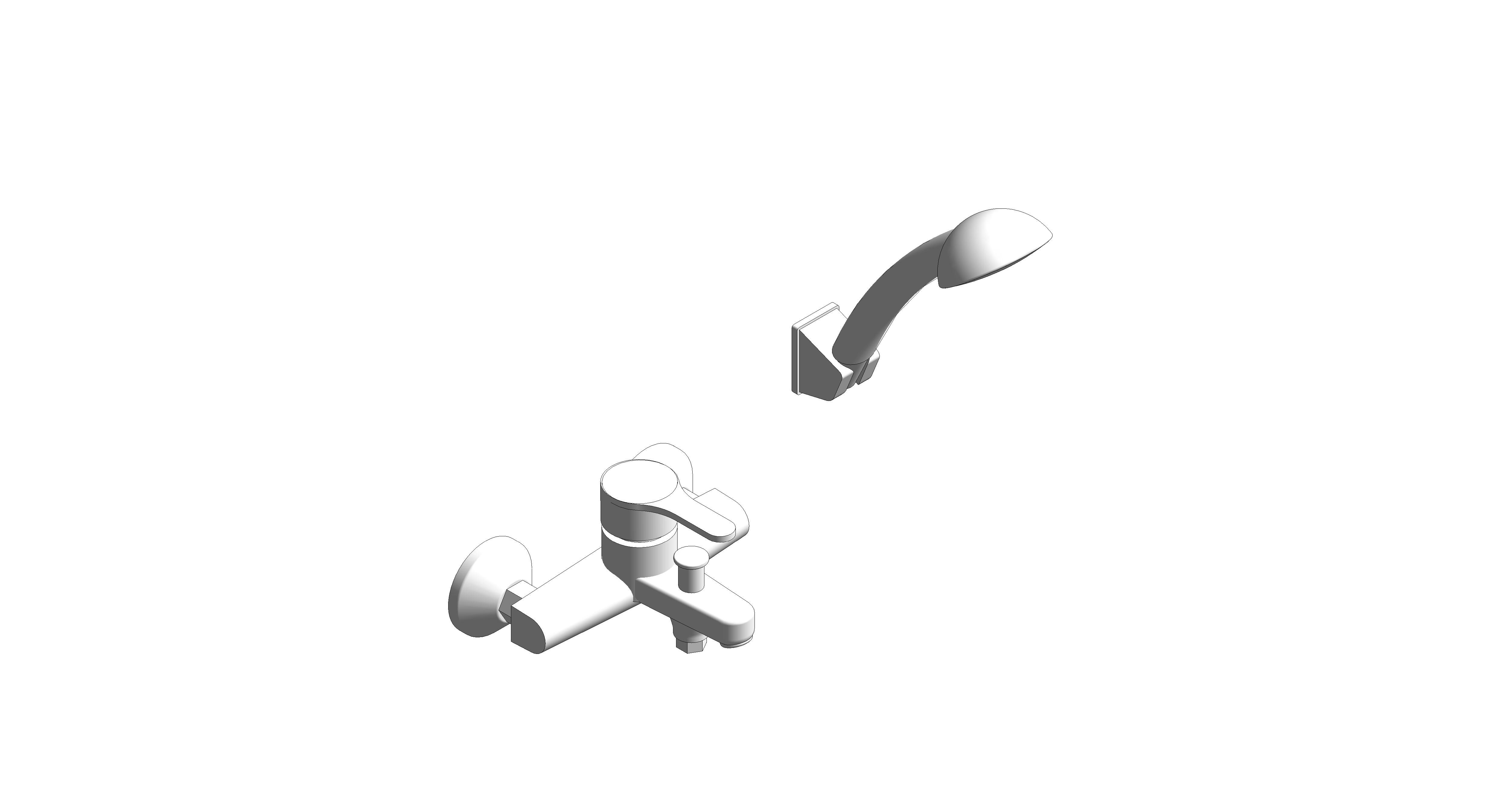 Product: Concept Exp. Bath/Shower Mixer W/Shower Set - FFAS1411-6T3500BT0