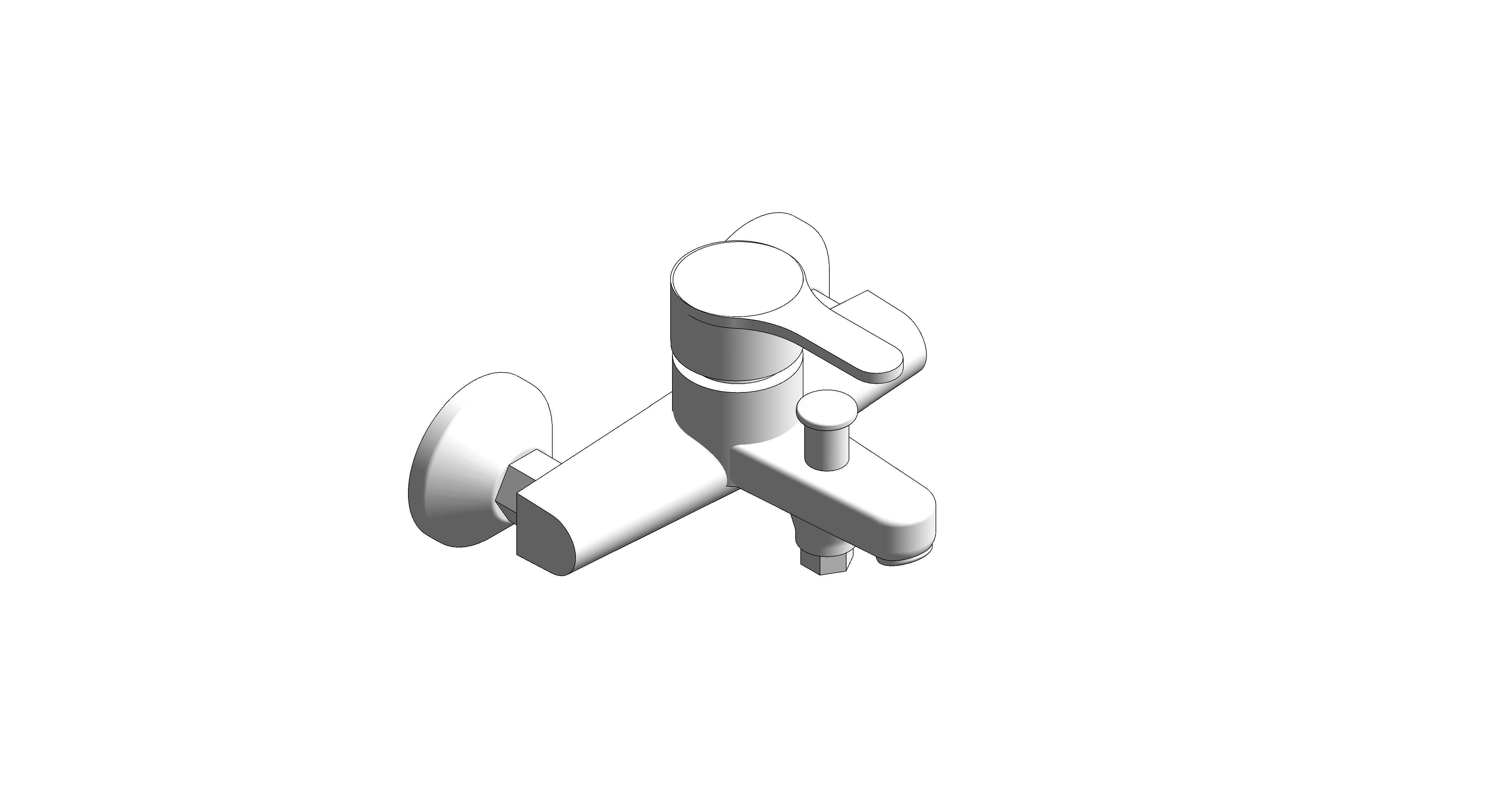 bimstore 3D image of American Standard - Concept Exposed BnS (W/Shower Kit) - FFAS1411-6T2500BT0