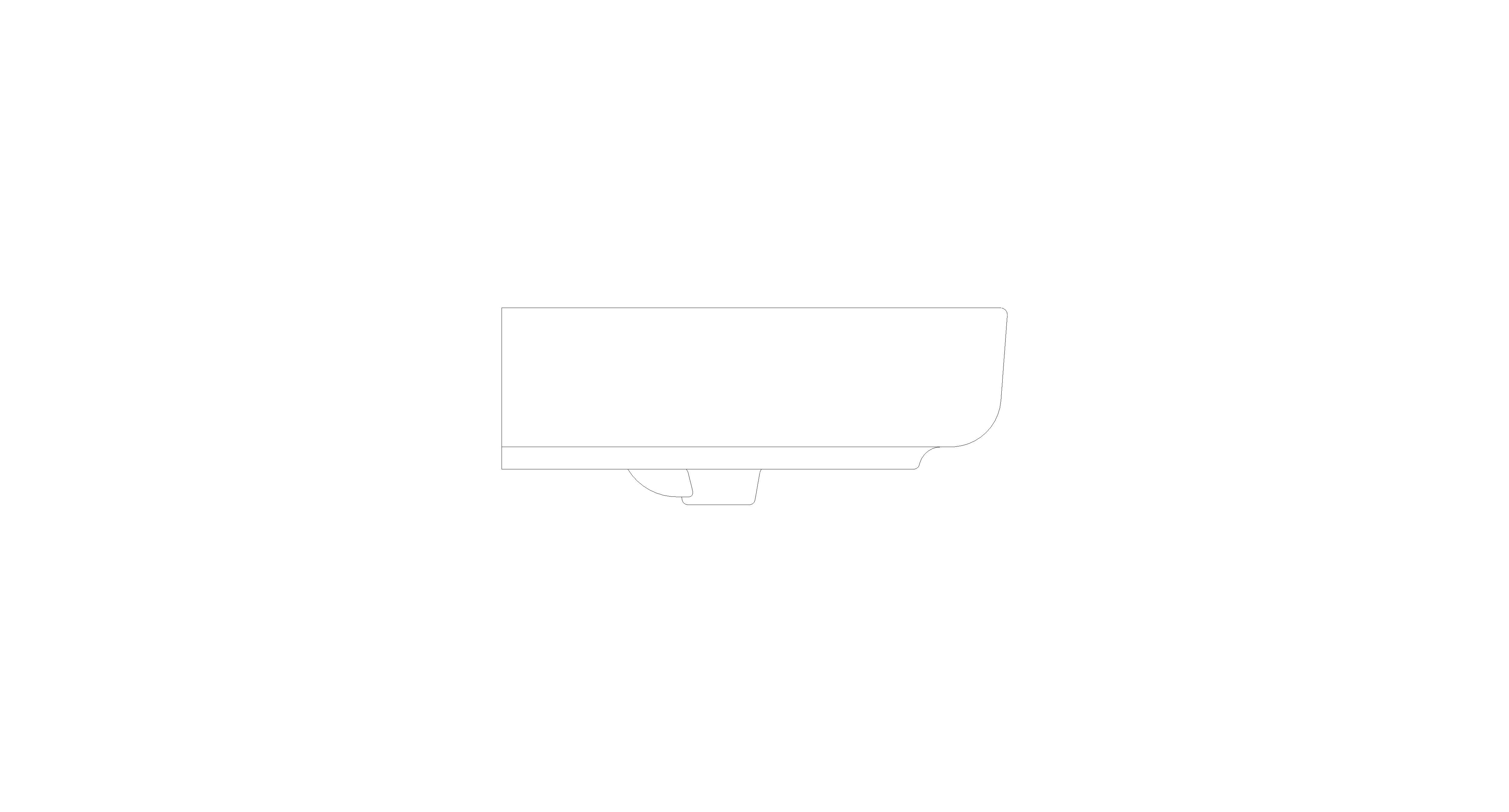 bimstore side image of the American Standard - Concept Sphere Wall-Hung Basin - CL0552I-6DACTLW