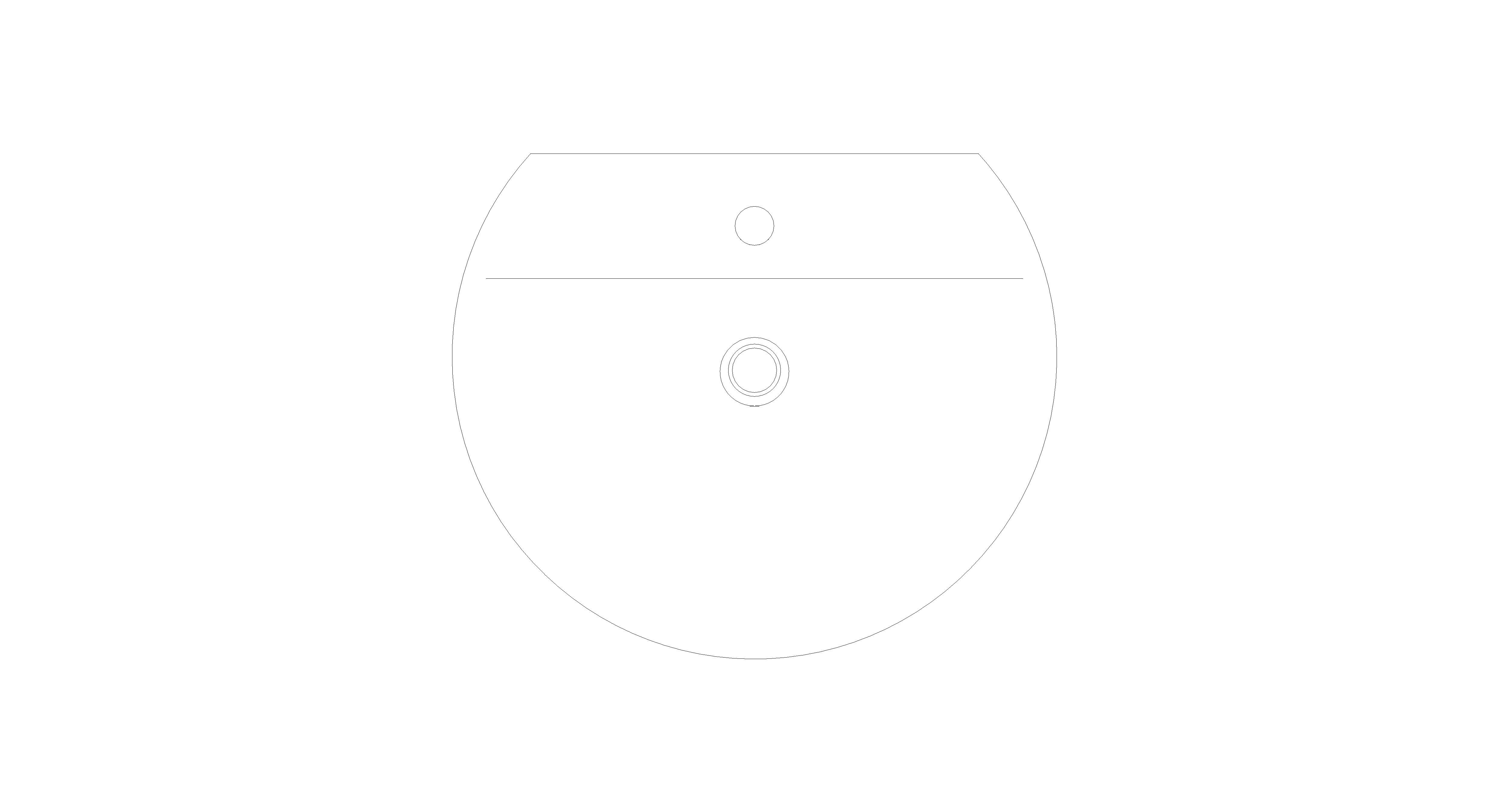 bimstore top image of the American Standard - Concept Sphere Wall-Hung Basin - CL0552I-6DACTLW