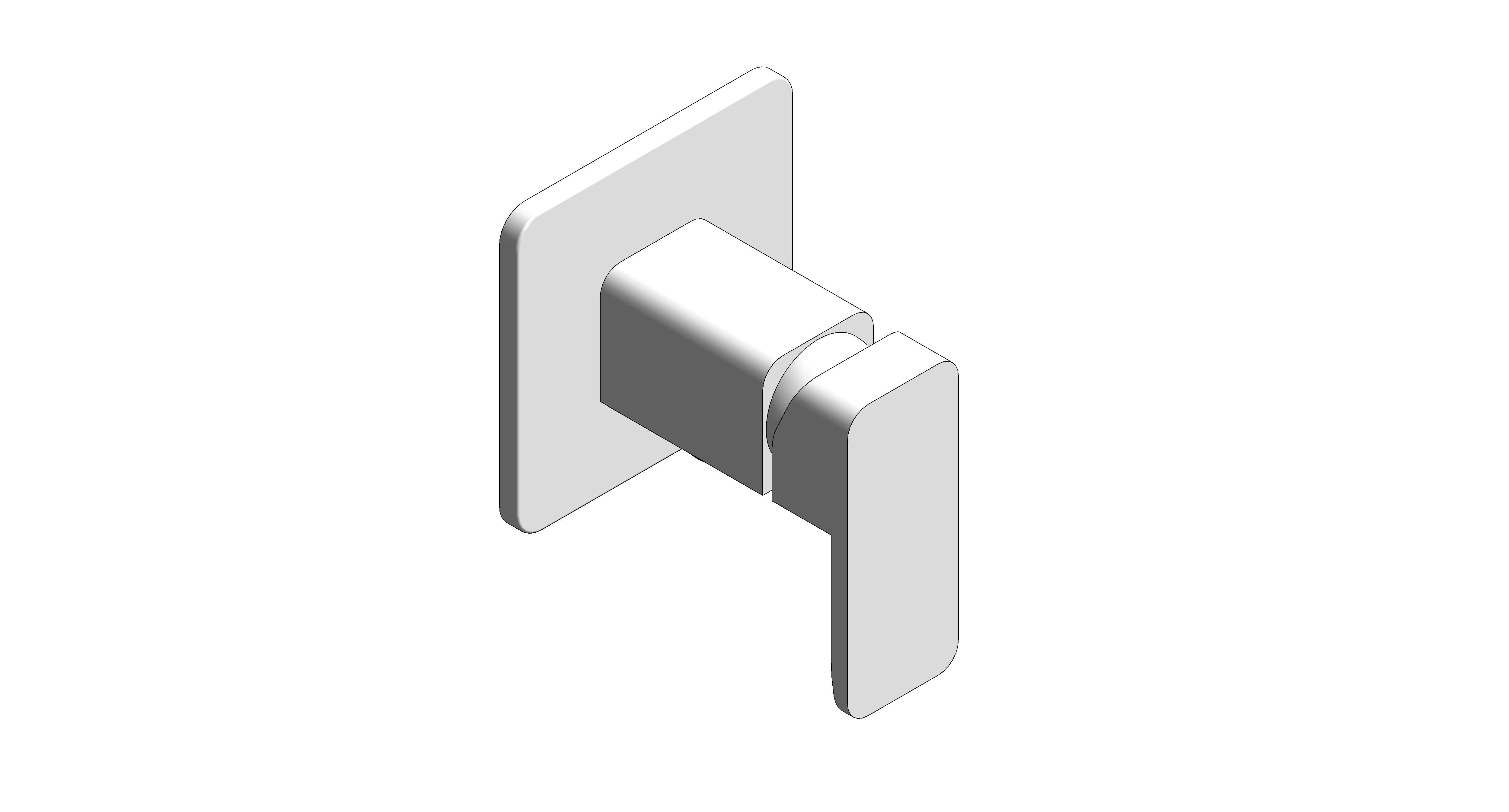 bimstore 3D image of American Standard - Concept Square Exposed Mono Shower Only - FFAS0426-7T1500BT0