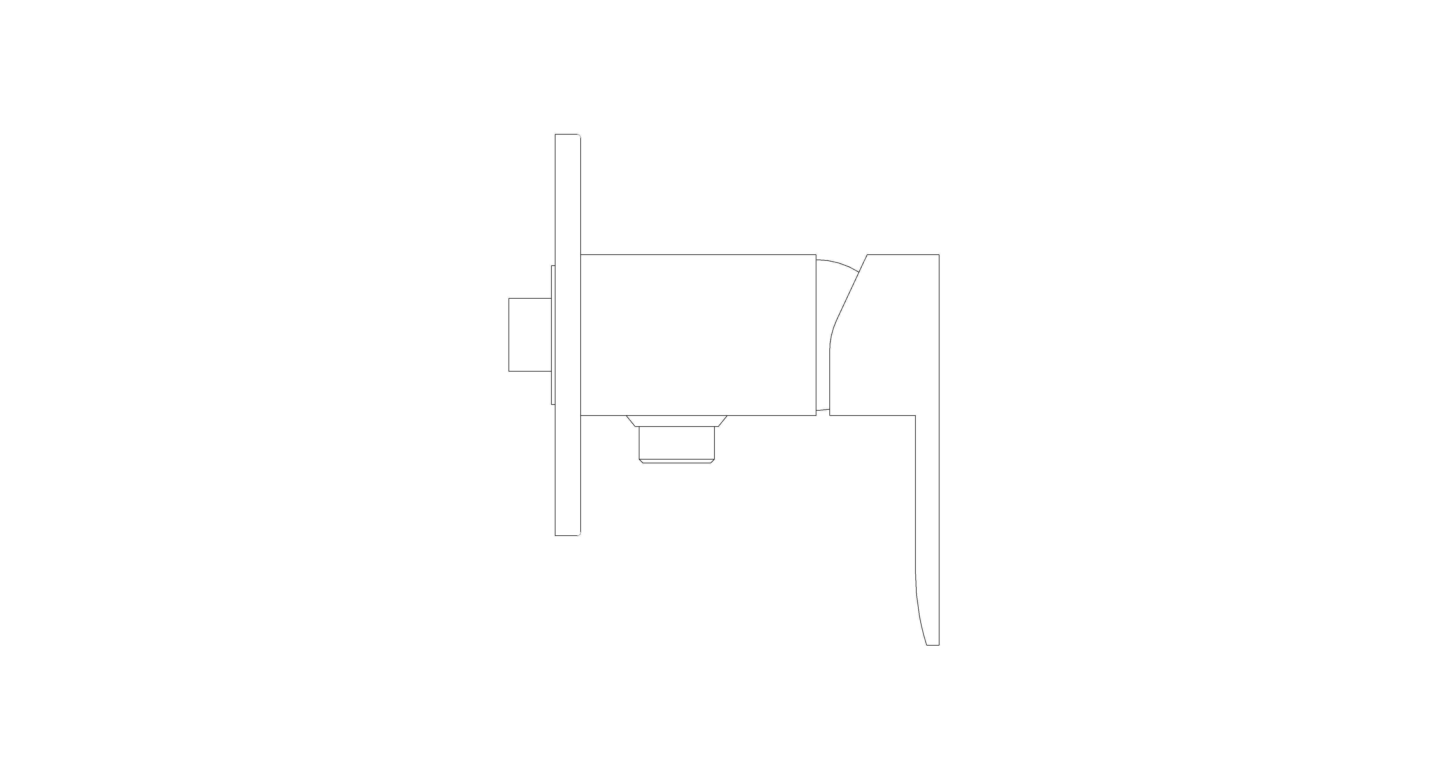 bimstore side image of American Standard - Concept Square Exposed Mono Shower Only - FFAS0426-7T1500BT0