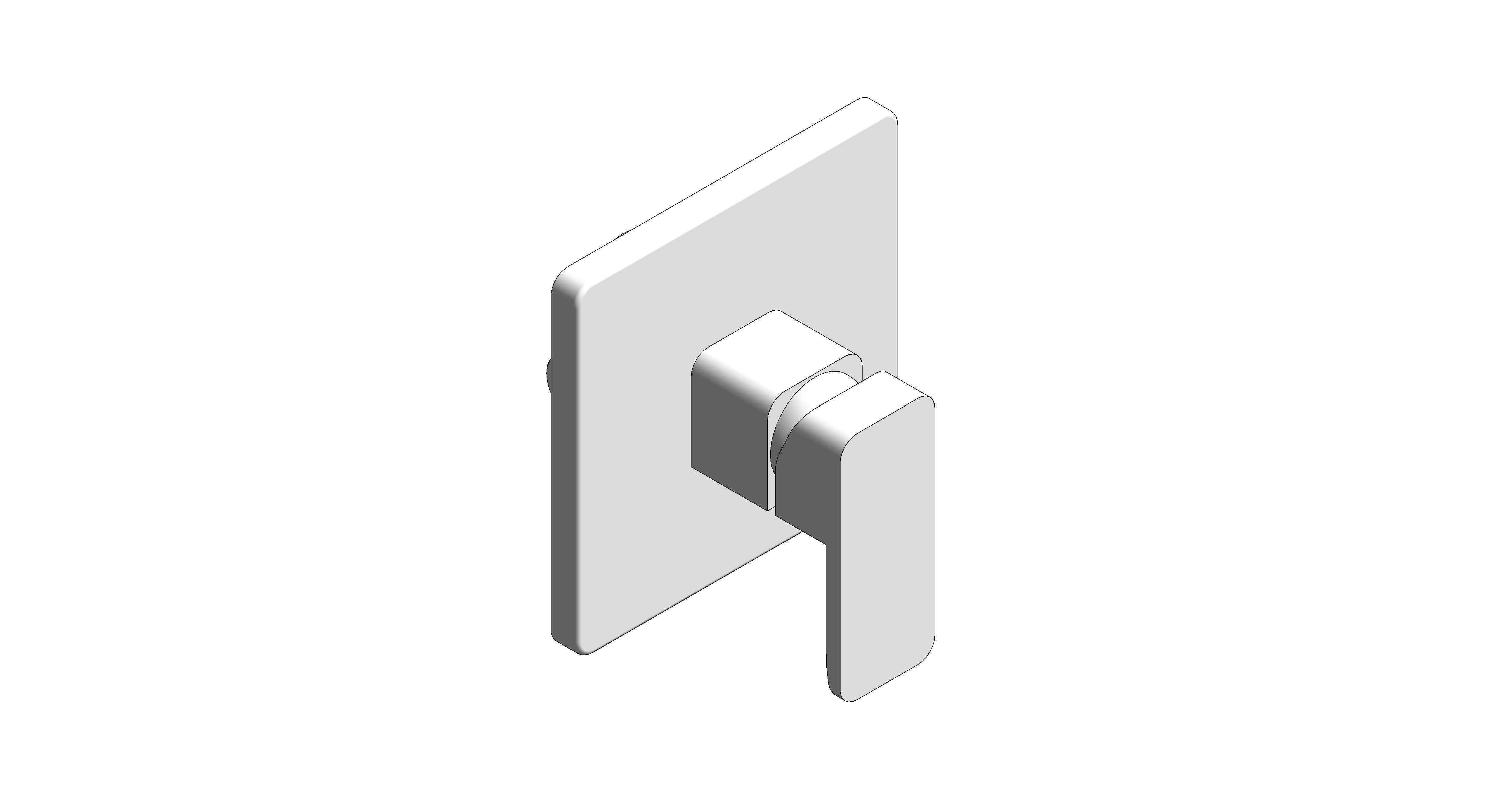 Product: Concept Square Concealed Shower Only Mixer - FFAS0422-7T9500BT0