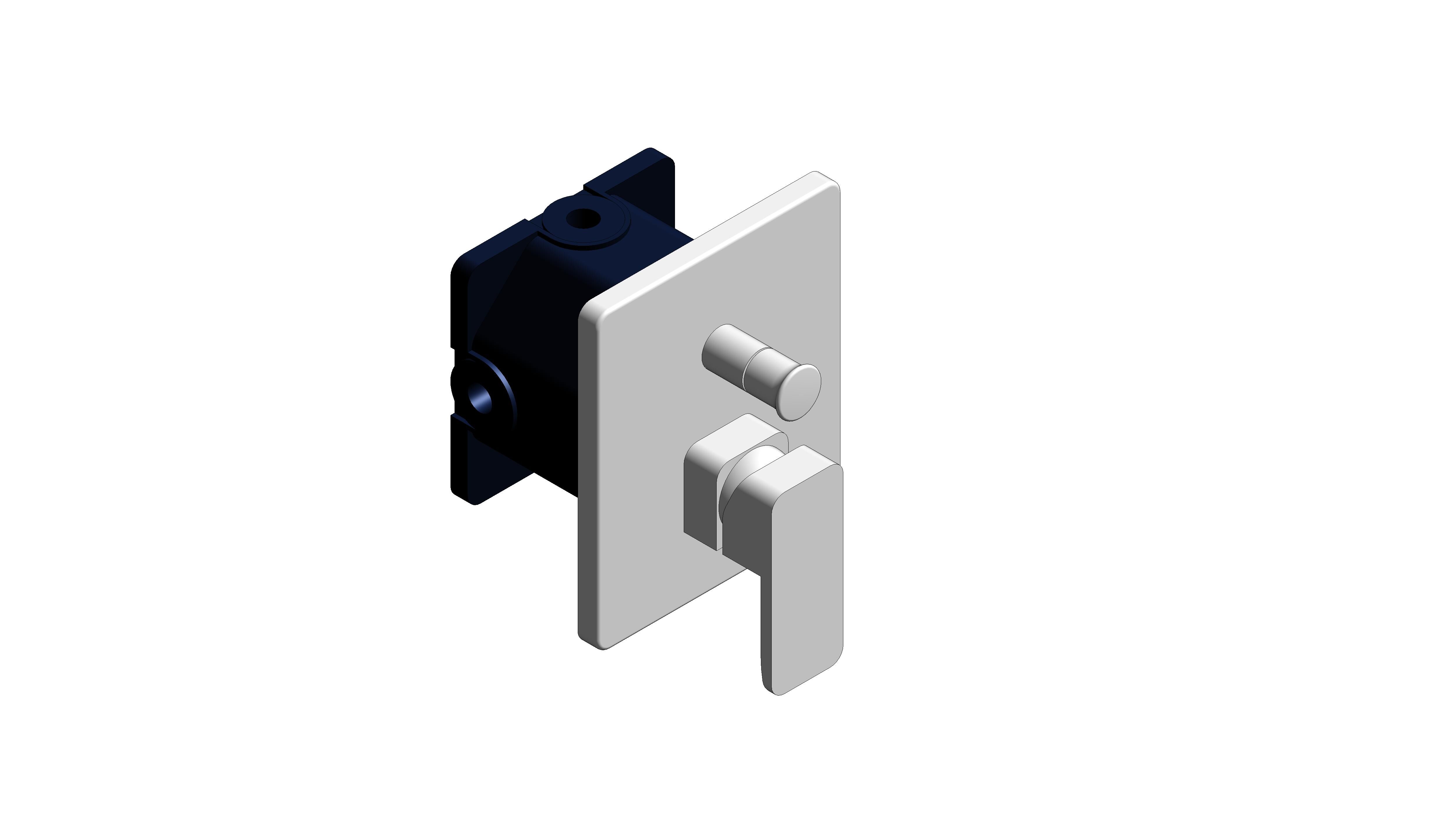 Product: Acacia Evolution Concealed Bath & Shower Mixer with U-box - FFAS1321-6T9500BT0