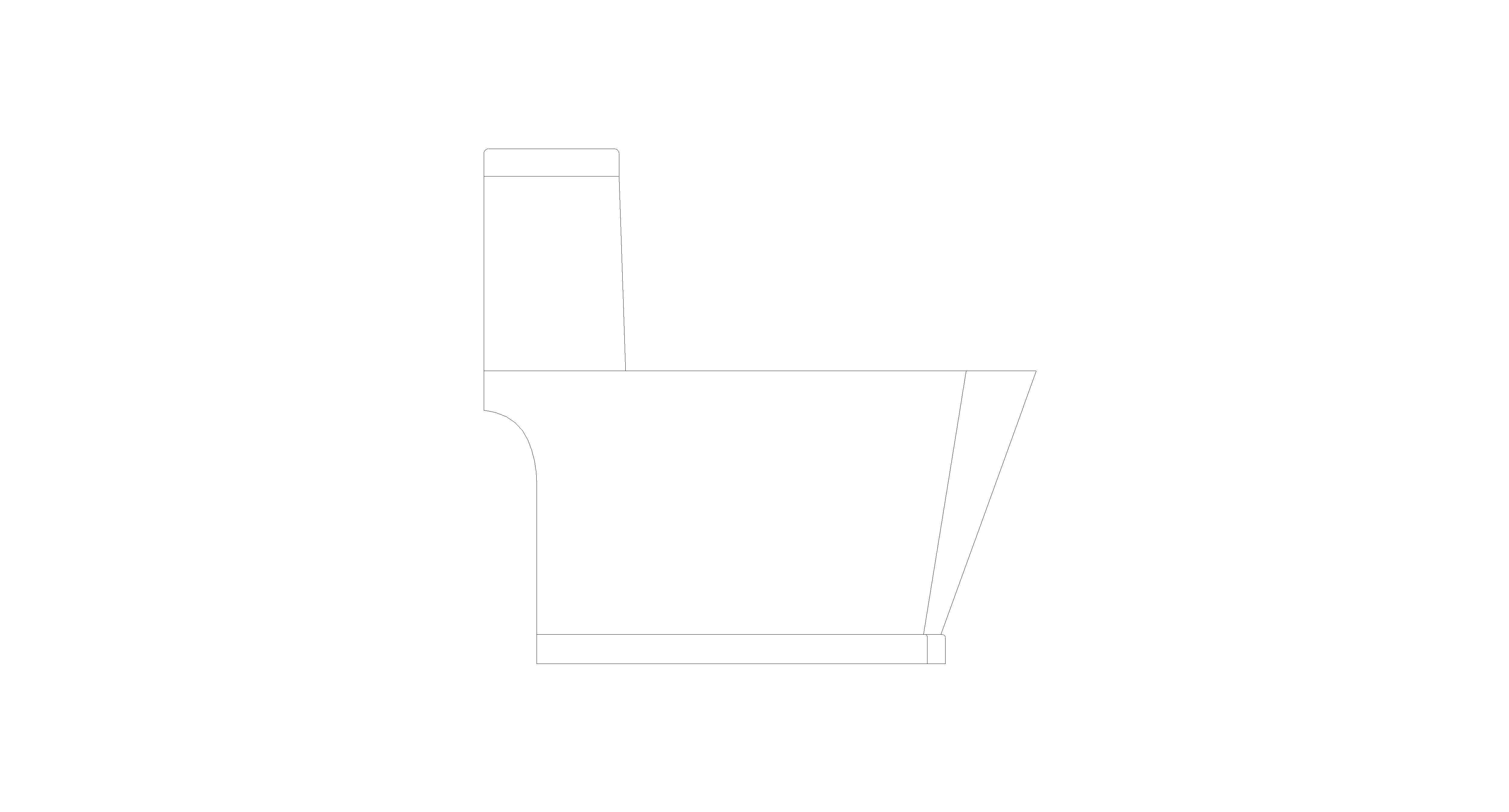 bimstore side image of the American Standard - Kastello One-Piece Toilet - CCAS2025-111A410T0