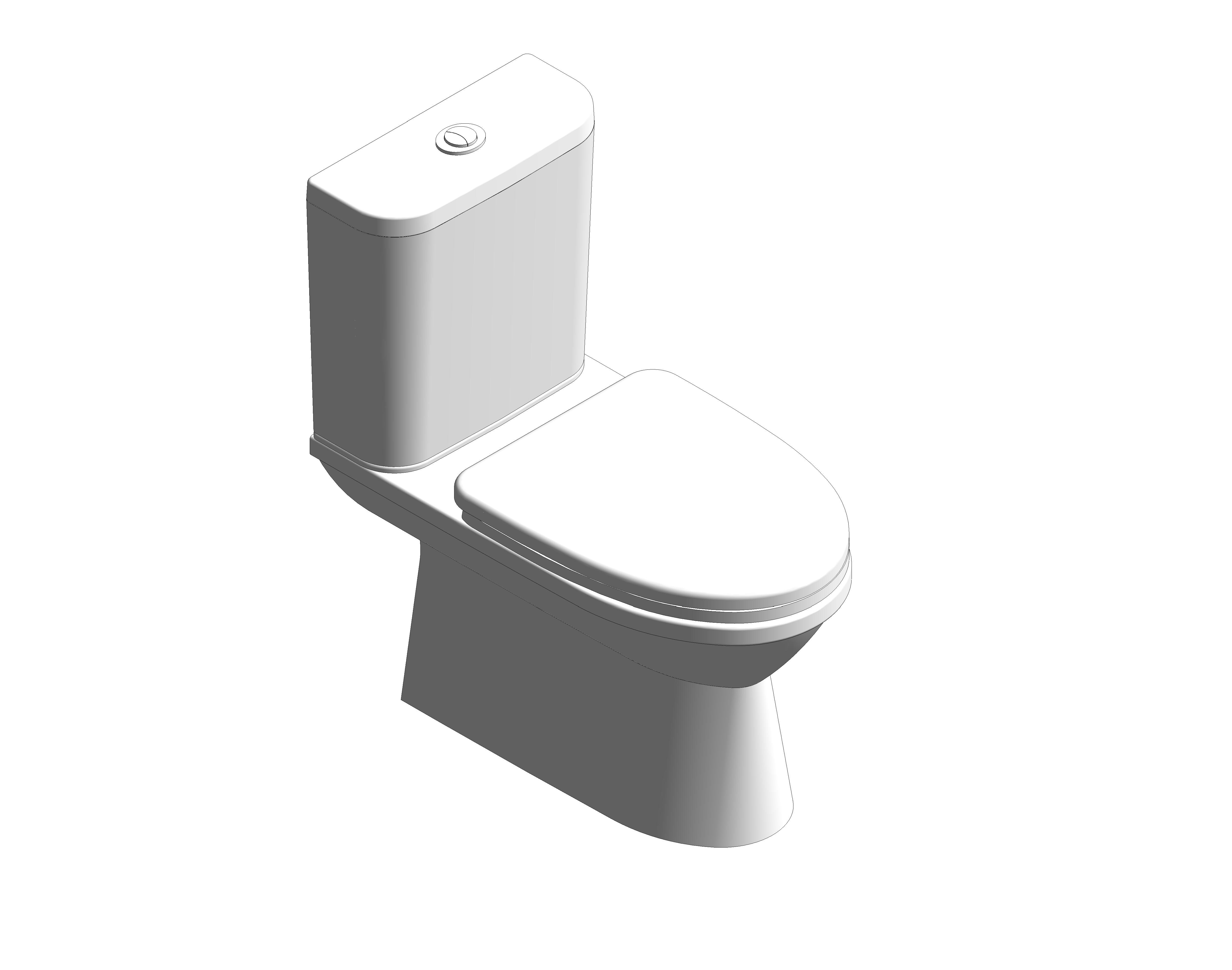 Product: Neo Modern Close Coupled Toilet - CL26305-6DACTST