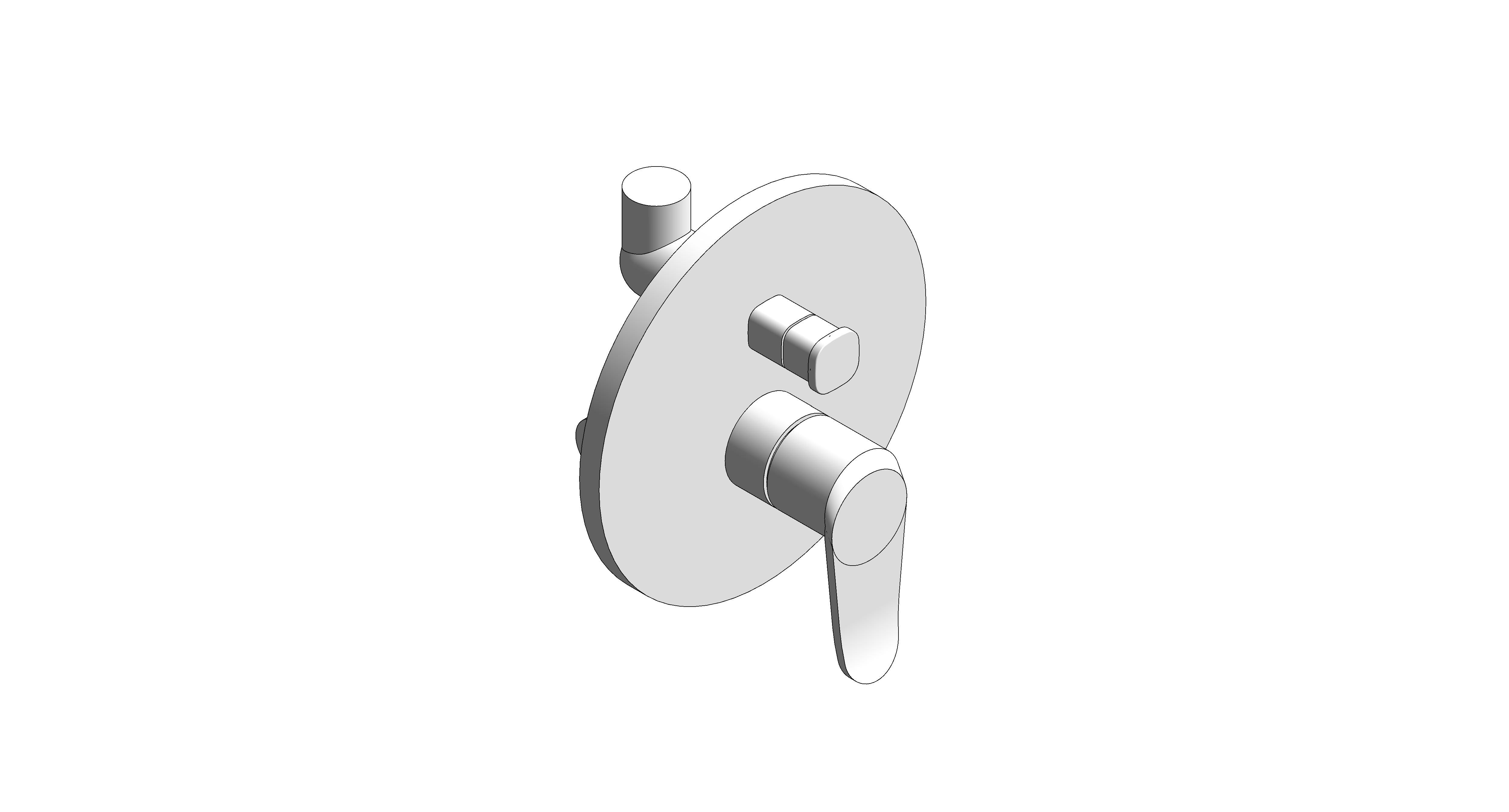 bimstore 3D image of American Standard - Neo Modern Concealed BnS Mixer - FFAS0721-6T9500BT0