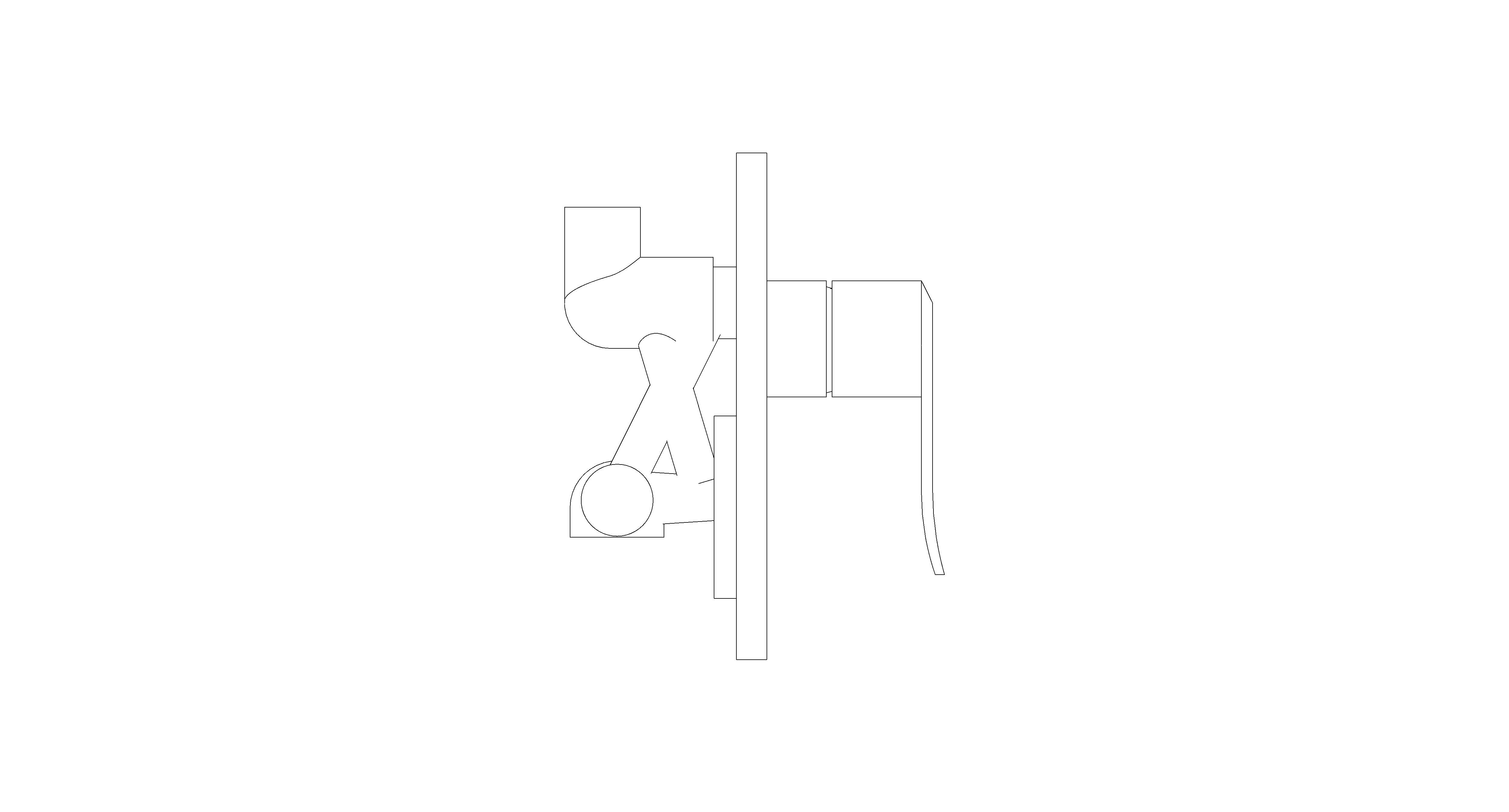 bimstore side image of American Standard - Neo Modern Concealed Shower Only Mixer - FFAS0722-7T9500BT0