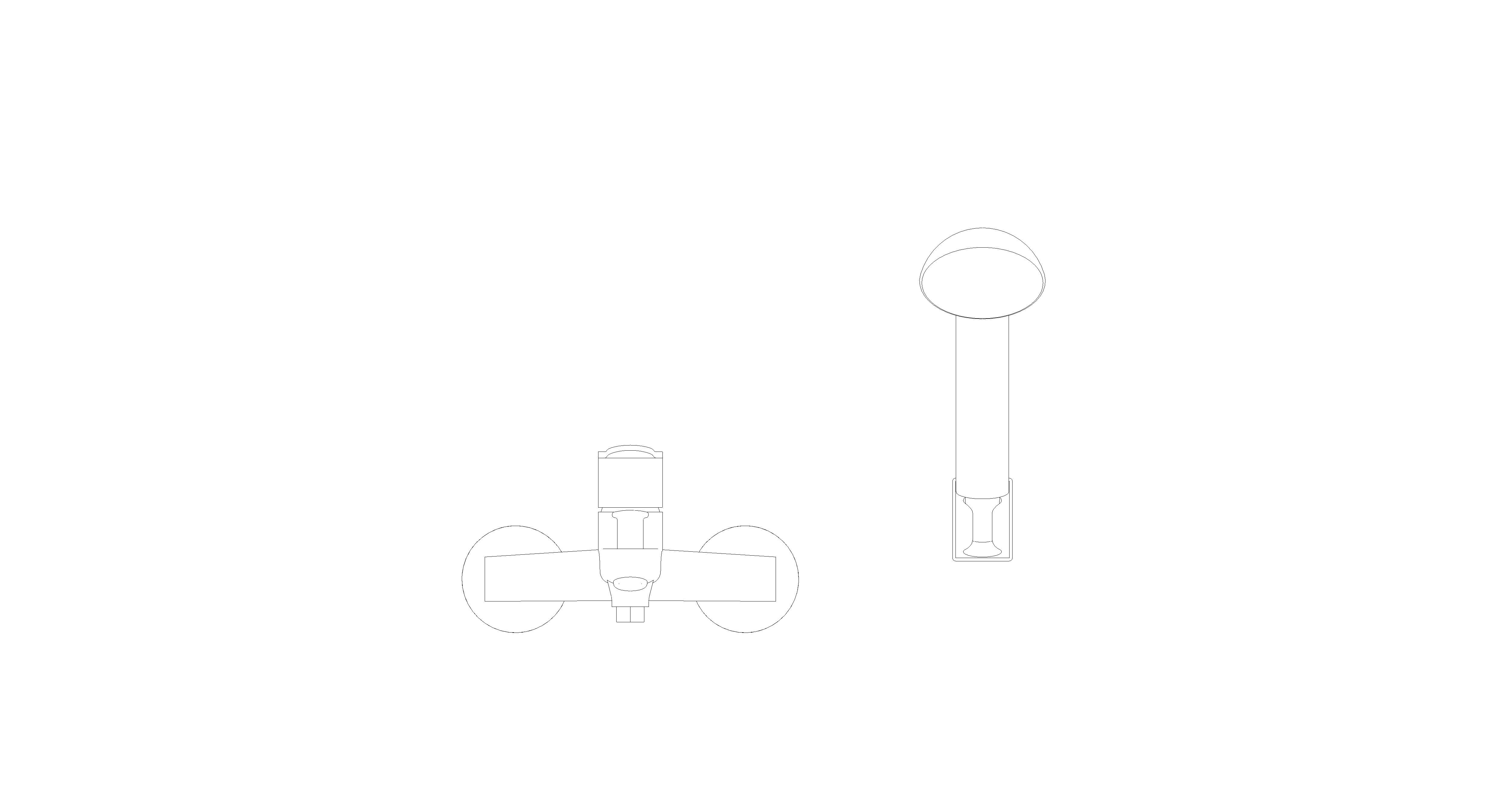 bimstore front image of American Standard - Neo Modern Exposed BnS Faucet - FFAS0711-6T1500BT0