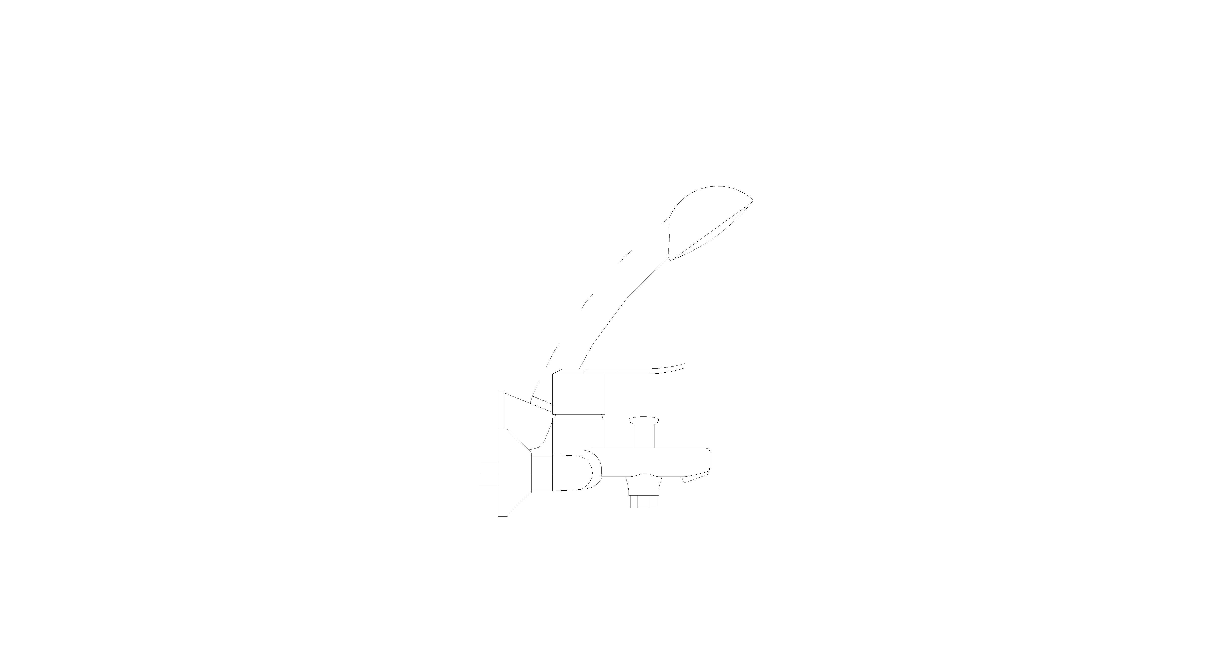 bimstore side image of American Standard - Neo Modern Exposed BnS Faucet - FFAS0711-6T1500BT0