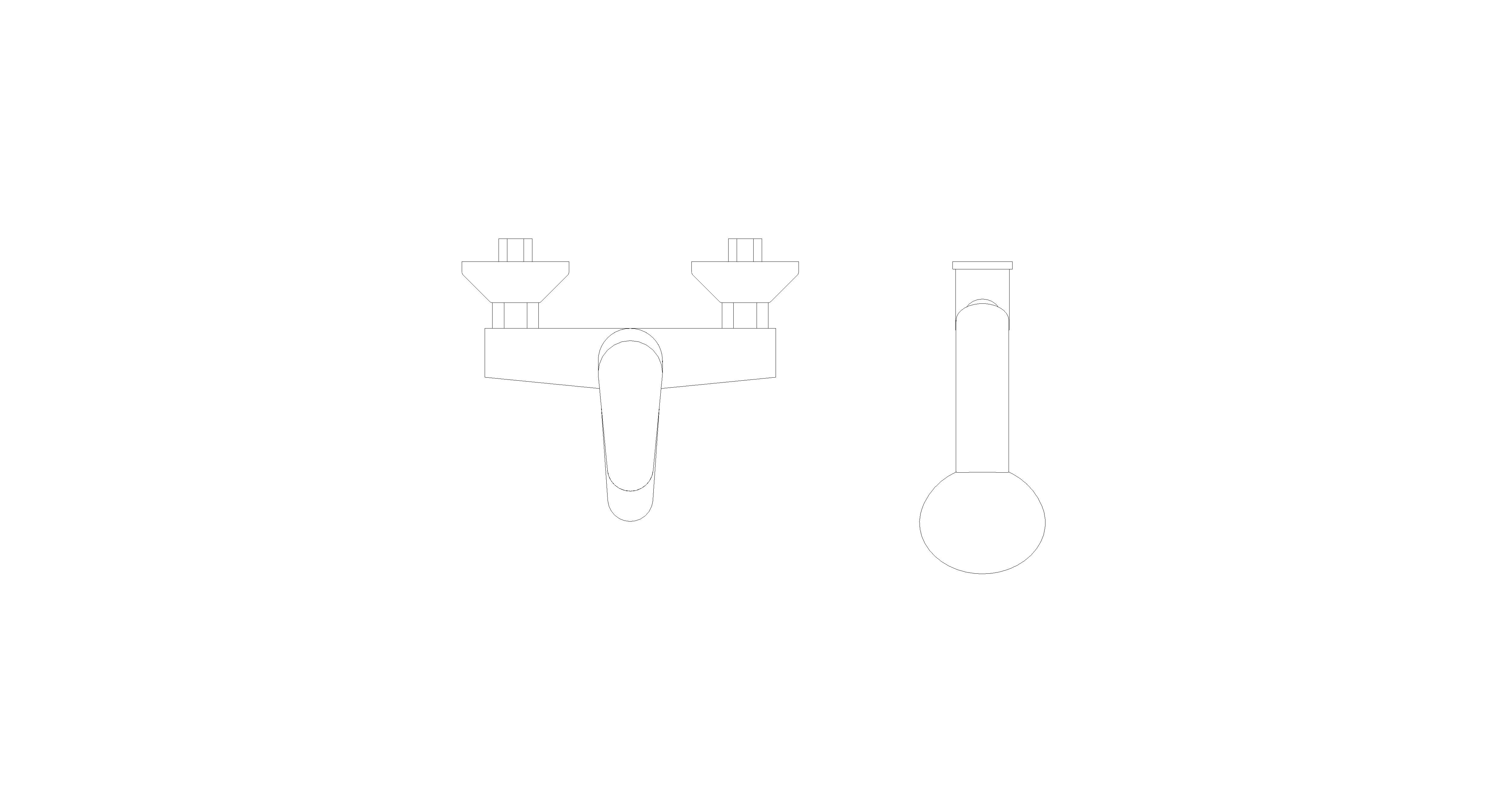 bimstore top image of American Standard - Neo Modern Exposed BnS Faucet - FFAS0711-6T1500BT0