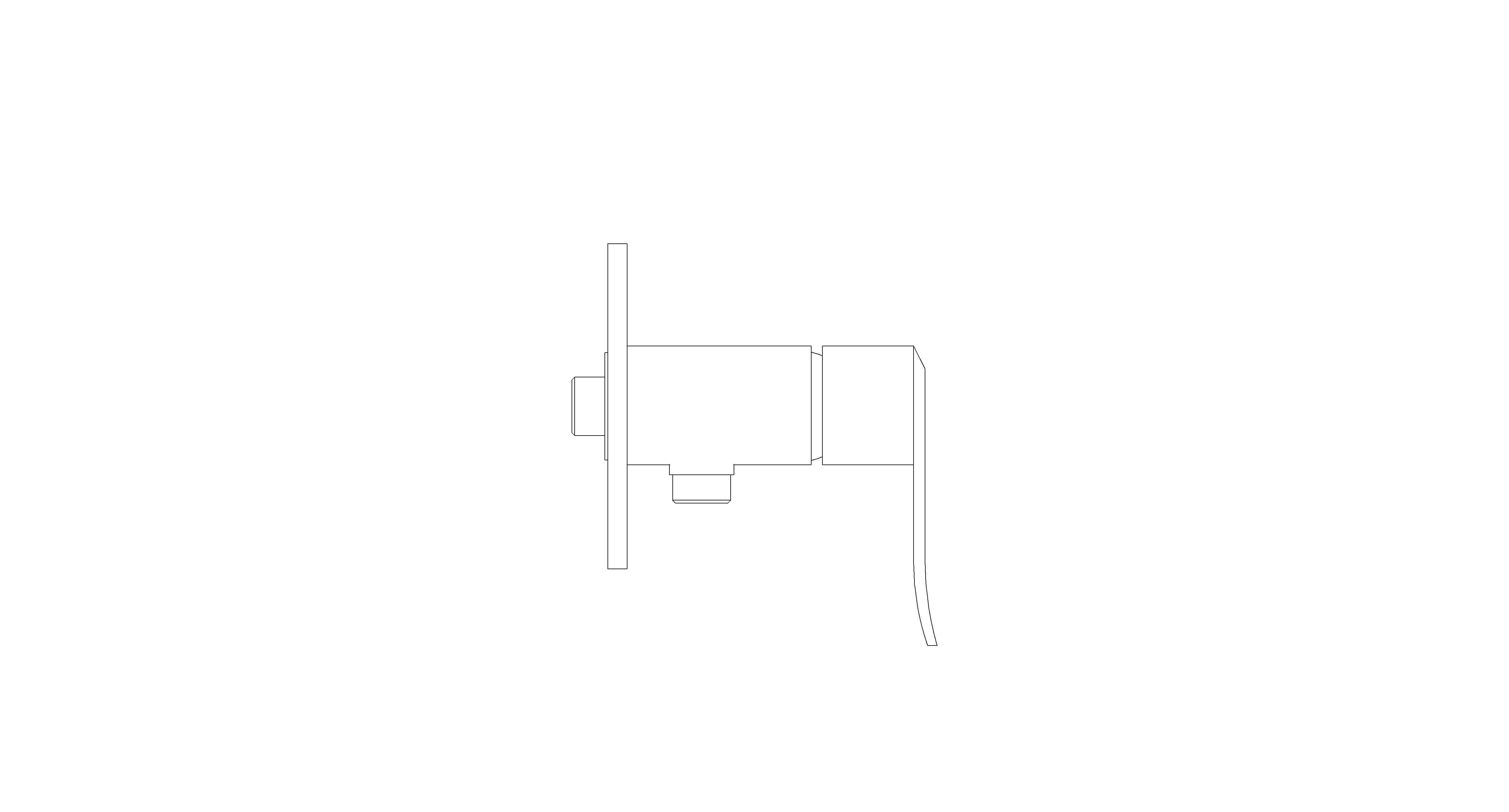 bimstore side image of American Standard - Neo Modern Exposed Mono Shower Only Faucet - FFAS0726-7T1500BT0