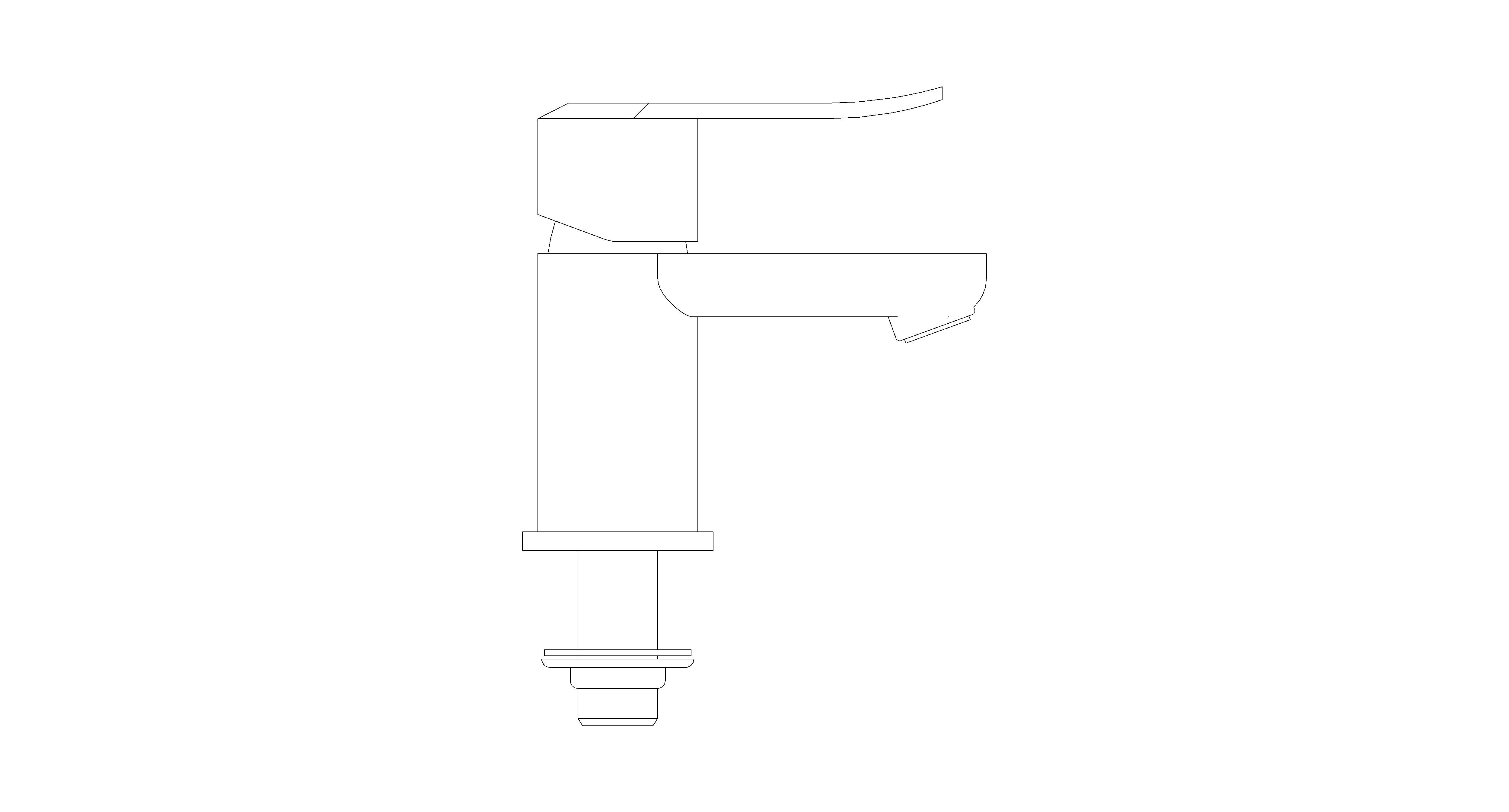 bimstore side image of American Standard - Neo Modern Single Hole Basin Mixer - FFAS0707-1T1500BT0