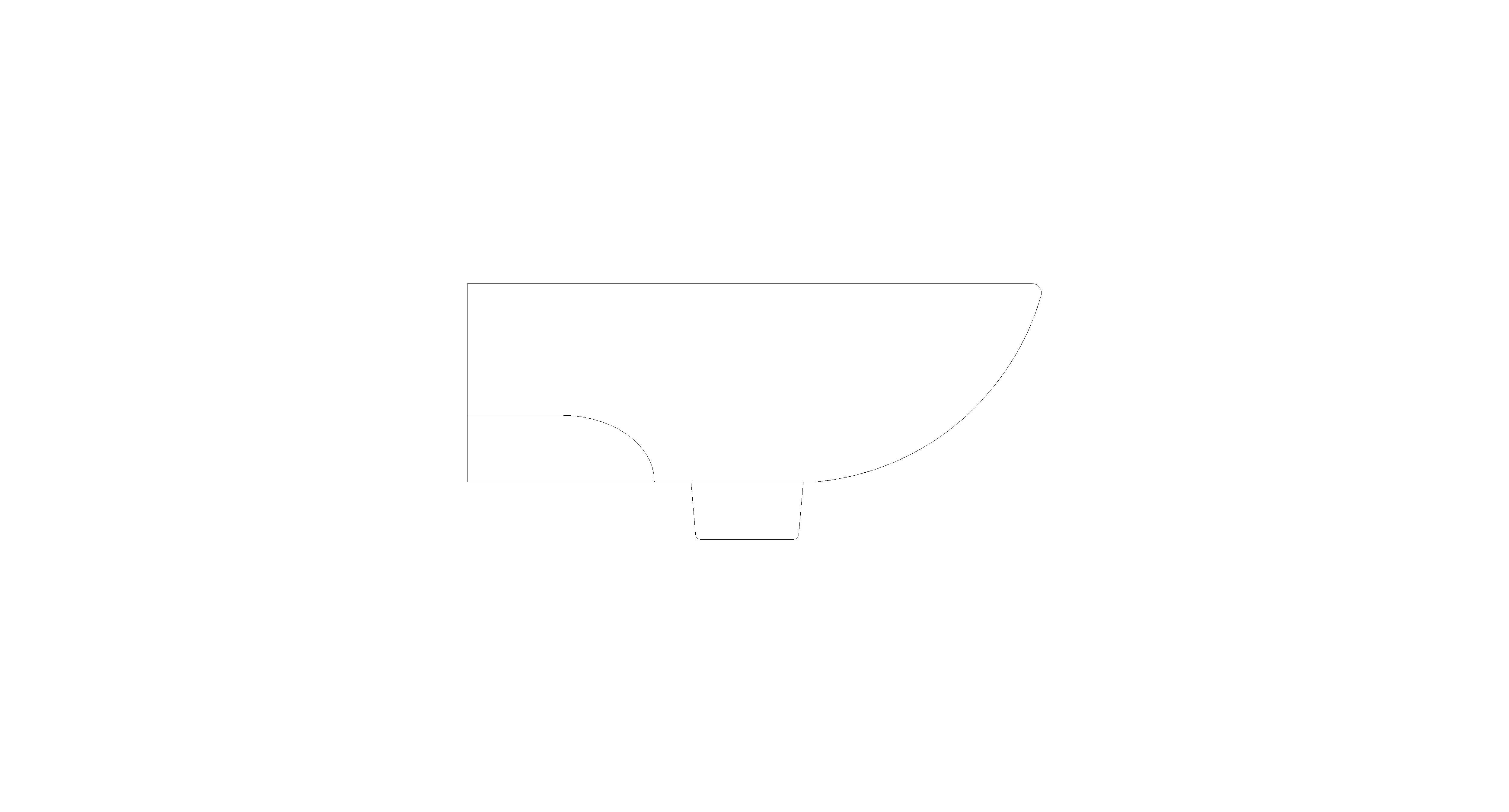 bimstore side image of American Standard - NEW CODIE-C 1TH Corner W/H Lavatory WT - CL0940I-6DAB