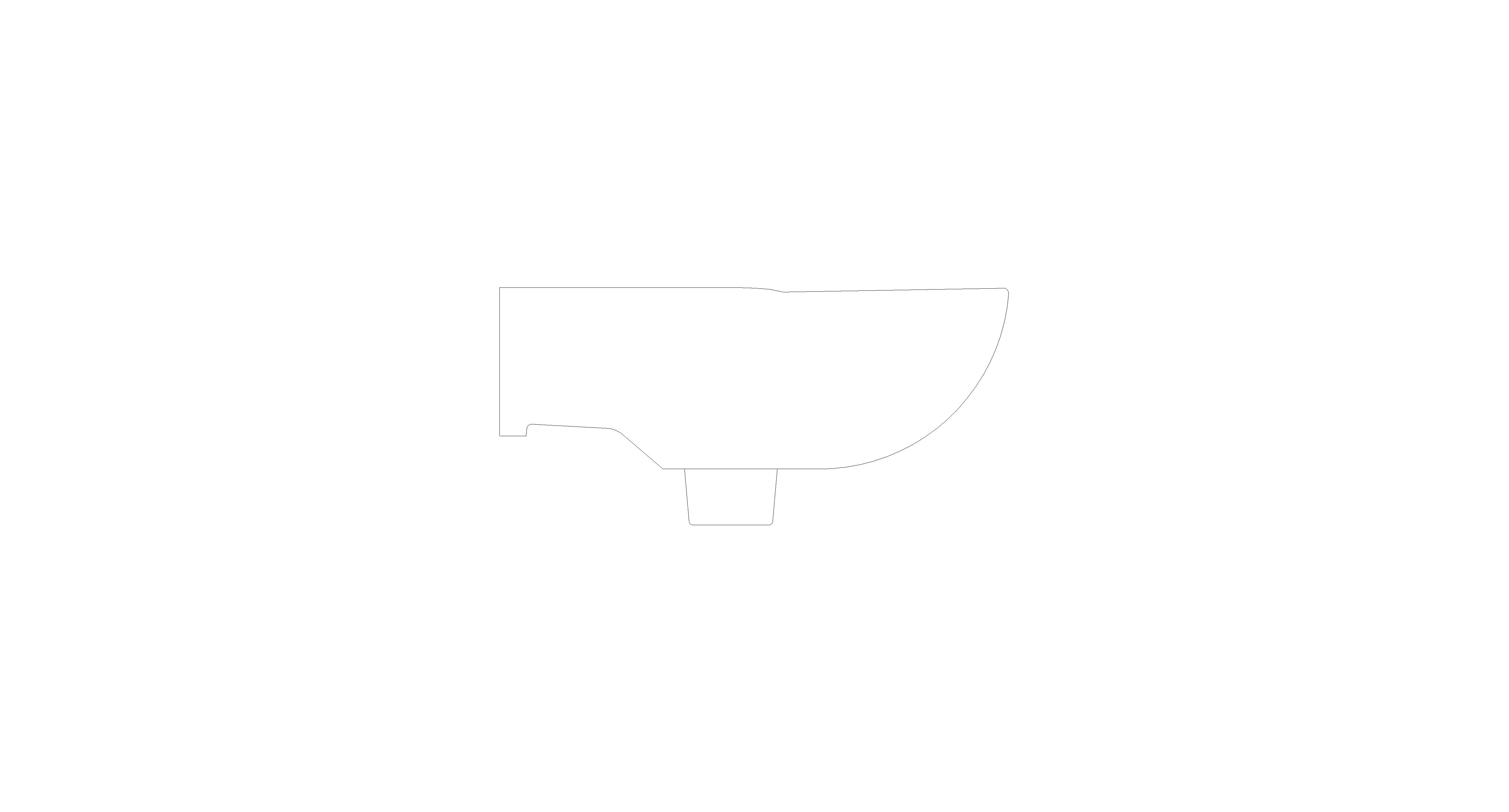 bimstore side image of American Standard - NEW CODIE-R Low Weight 430mm W/H Lava WT - CL0947I-6DAB