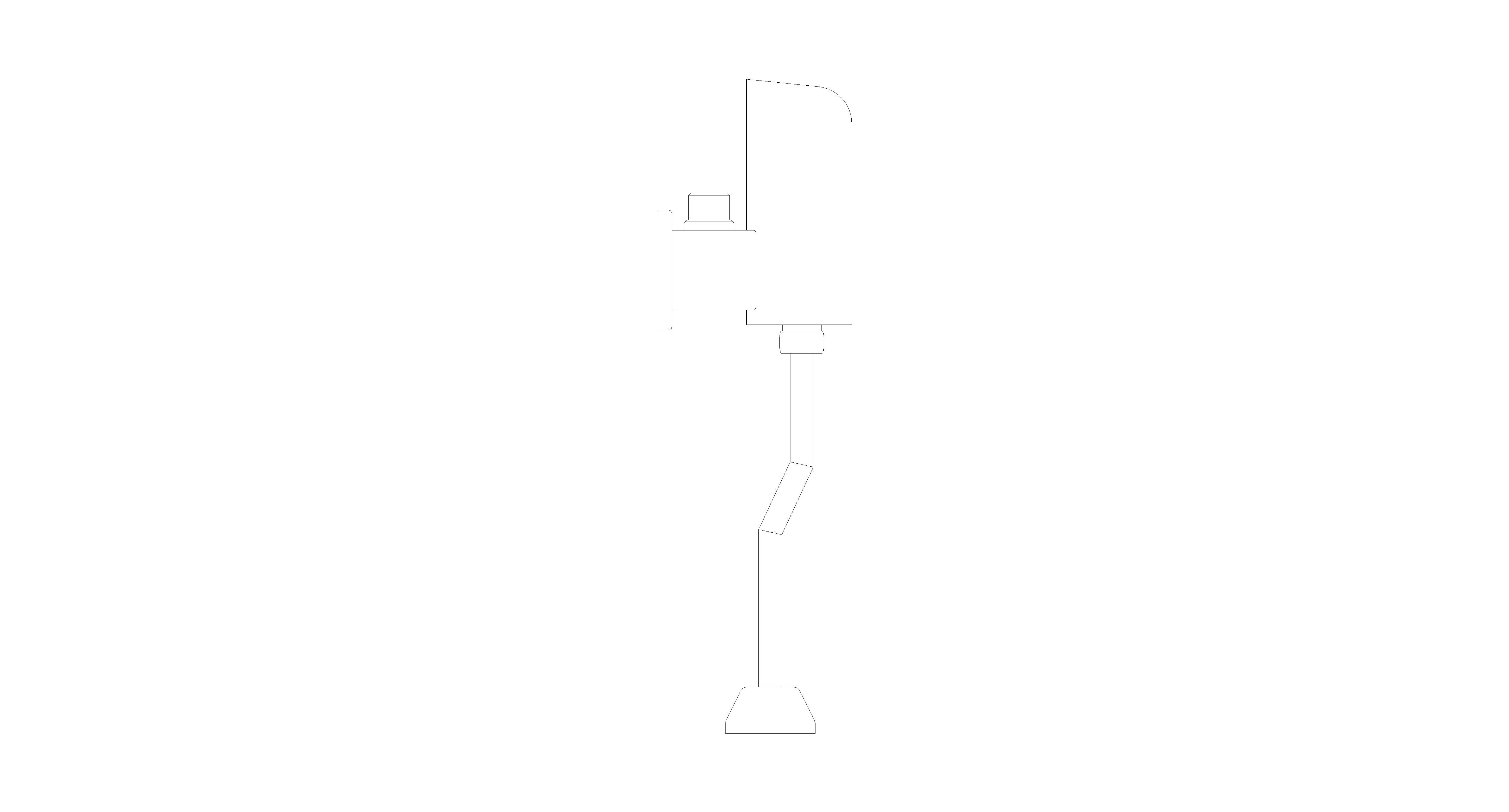 bimstore side image of American Standard - Selectronic exposed Sensor Urinal flush  - FFAS8834-000500BC0