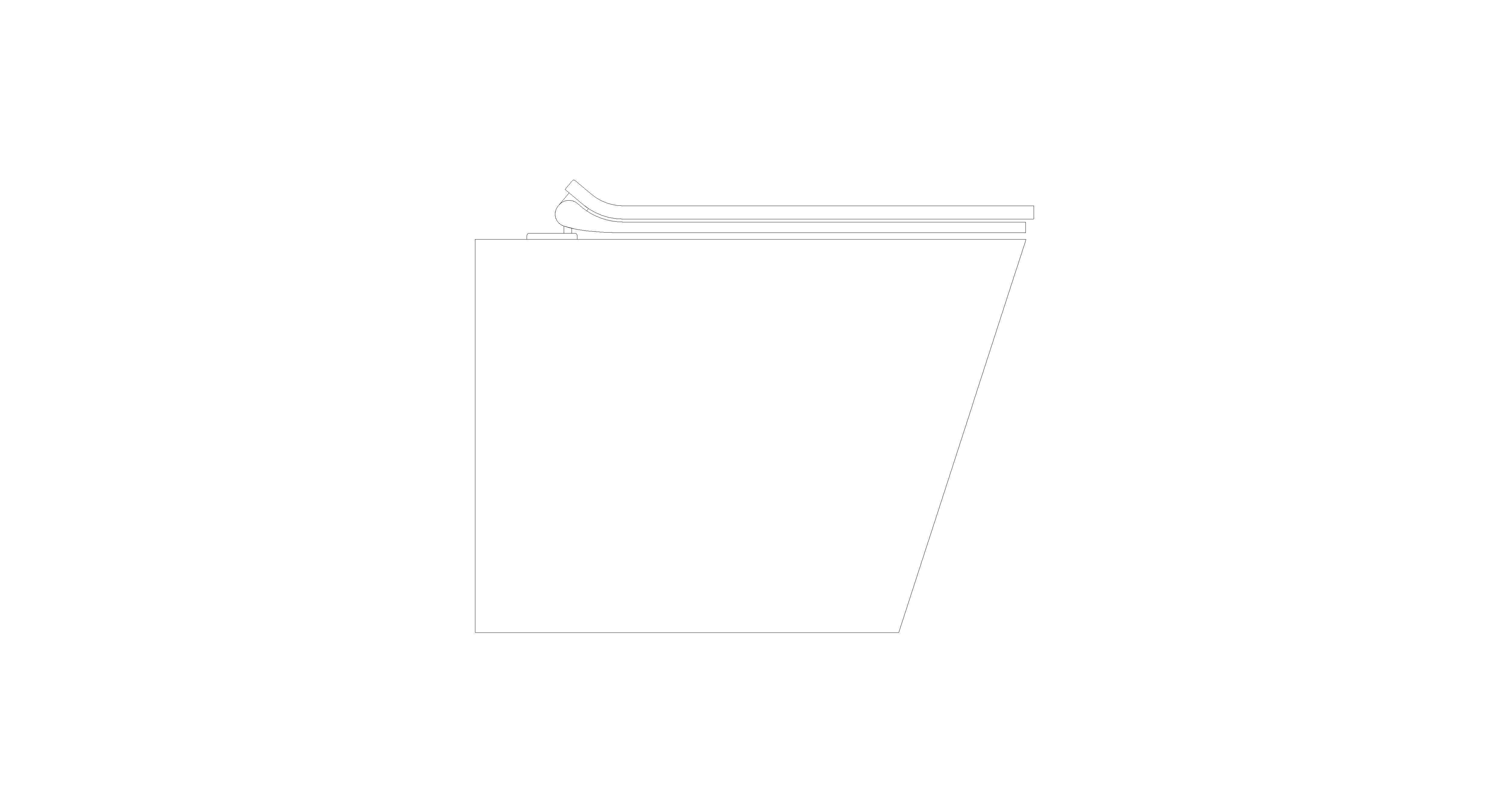 bimstore side image of American Standard - Signature Back to Wall Toilet