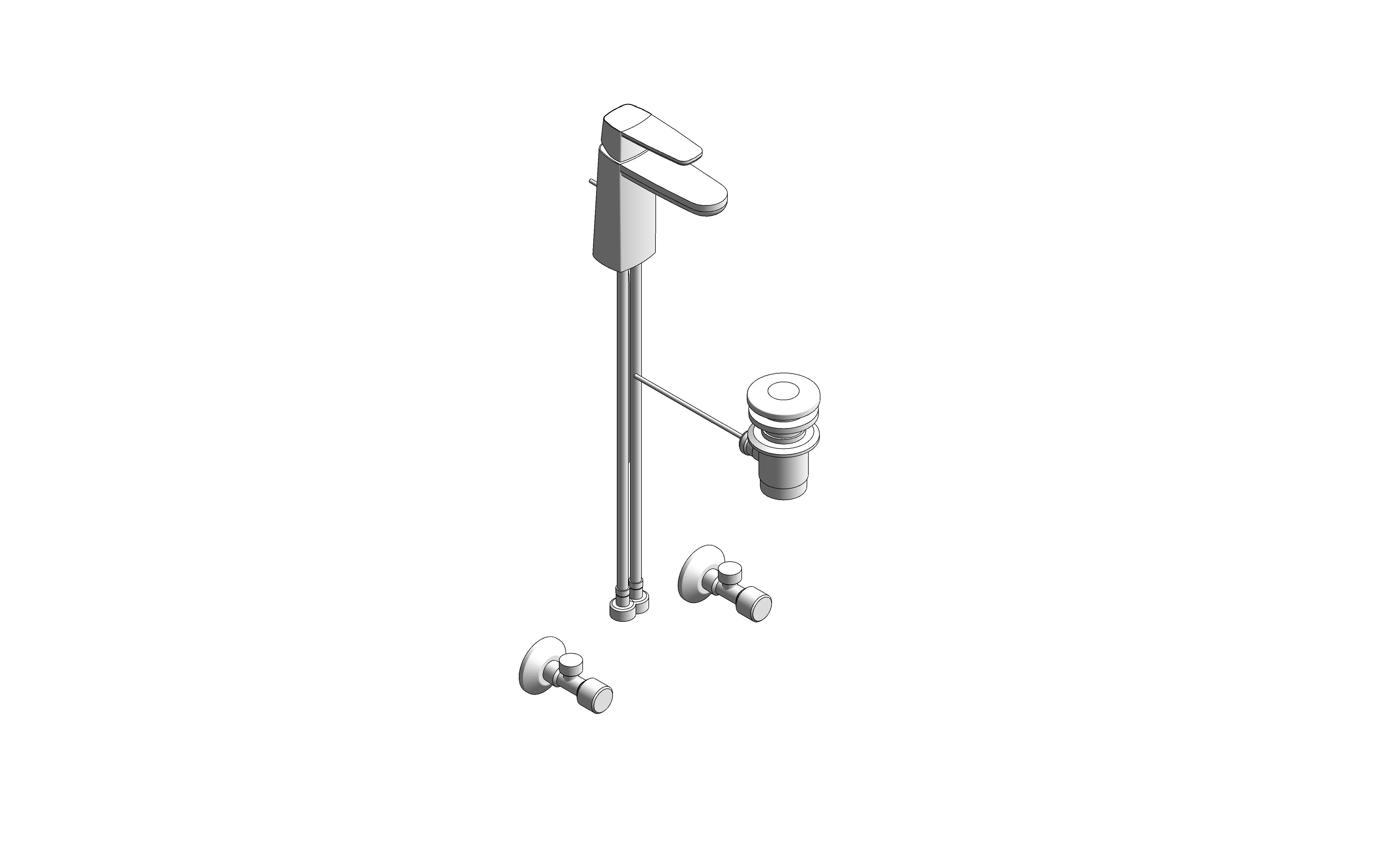 Product: Signature Basin Mixer with Pop-Up Drain - FFAS1701-1615L0BT0