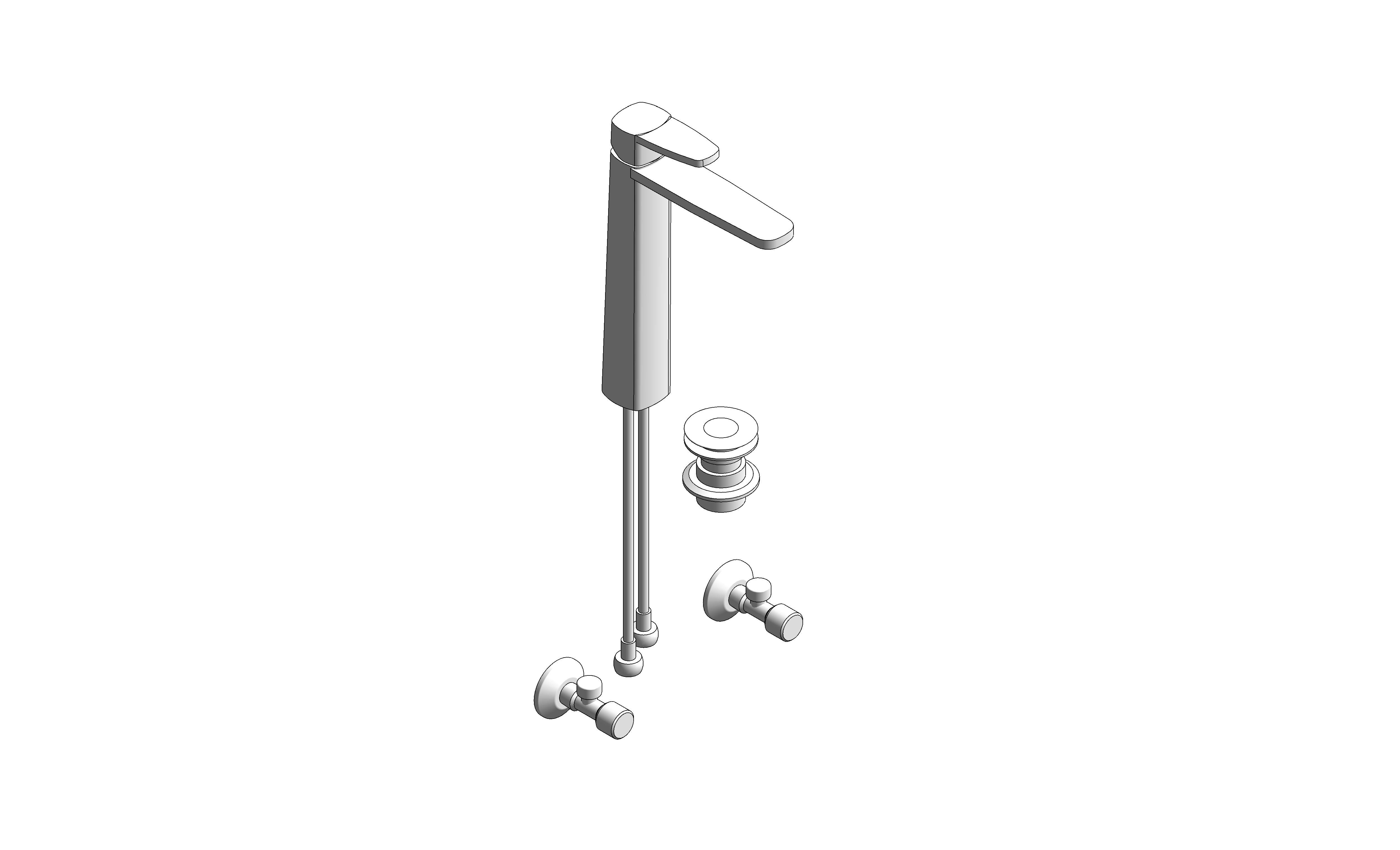 bimstore 3D image of the Signature Extended Basin Mixer with Pop-Up Drain - FFAS1702-1615L0BT0 from American Standard