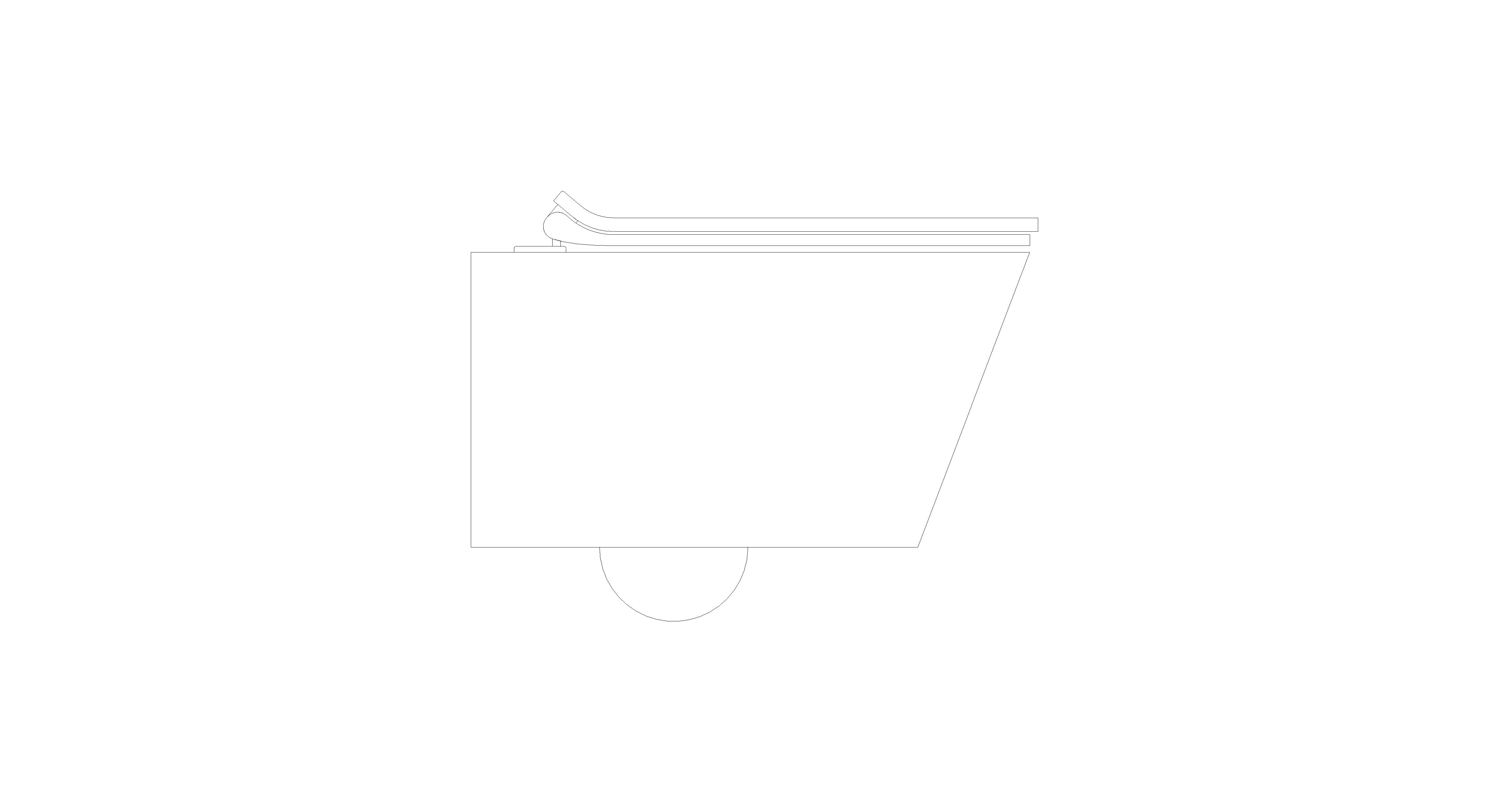 bimstore side image of American Standard - Signature Wall Hung Toilet