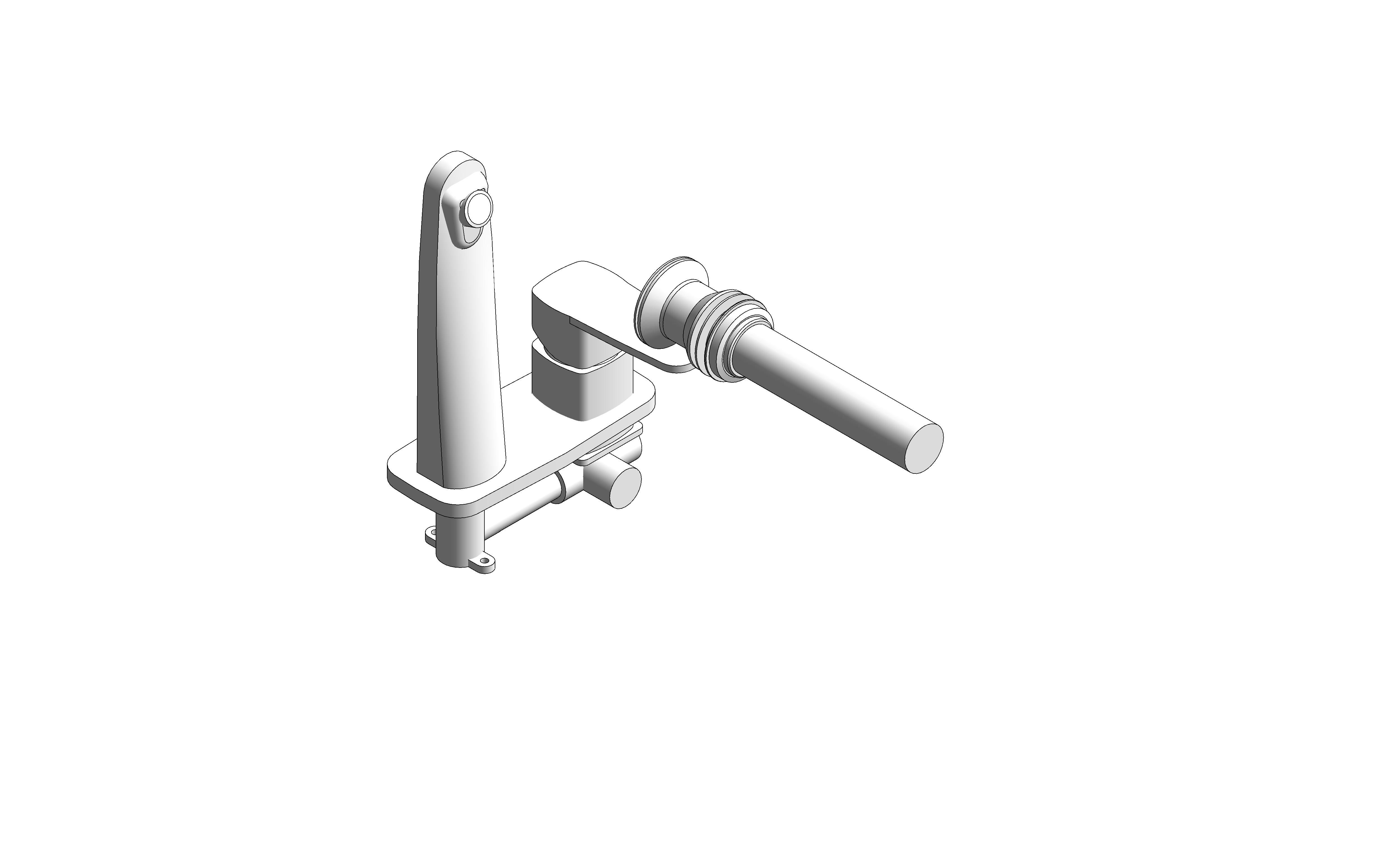 Product: Signature wall mounted basin mixer With Pop-up drain - FFAS1704-1015L0BC0