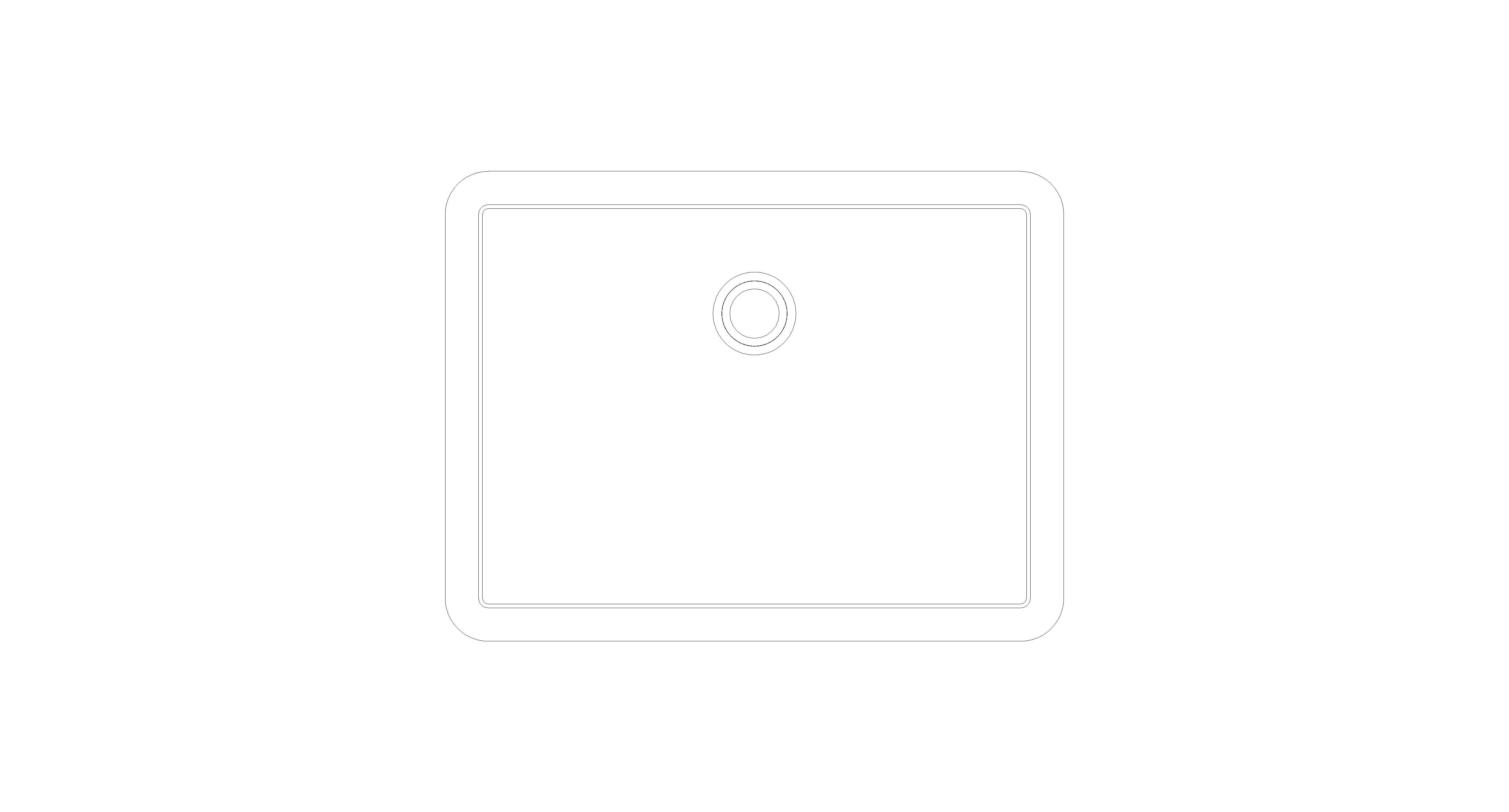 bimstore top image of the American Standard - Thin Touch Square Undercounter Washbasin 500mm - CCASF514-1000410F0