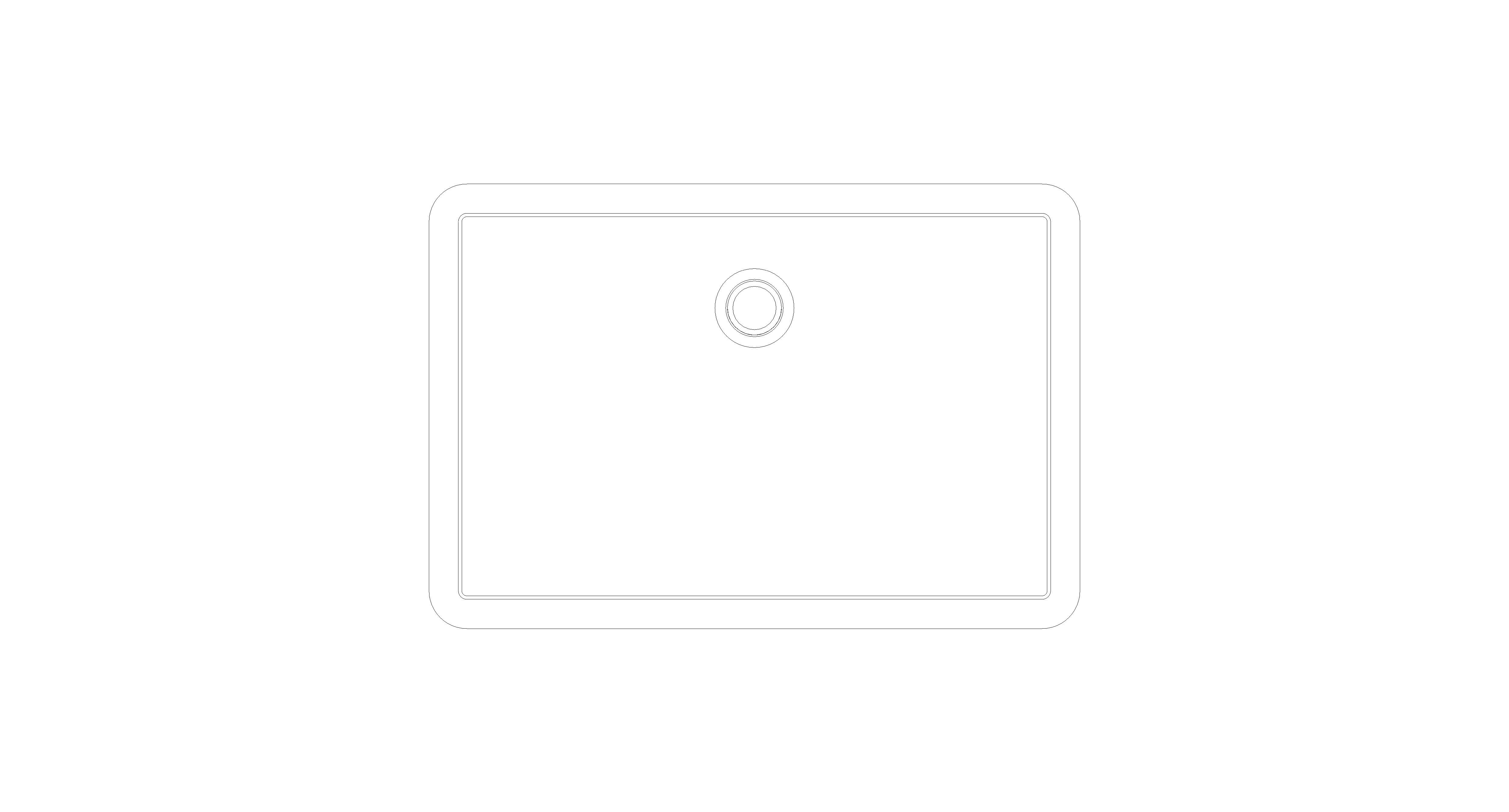 bimstore top image of the American Standard - Thin Touch Square Undercounter Washbasin 600mm - CCASF513-1000410F0