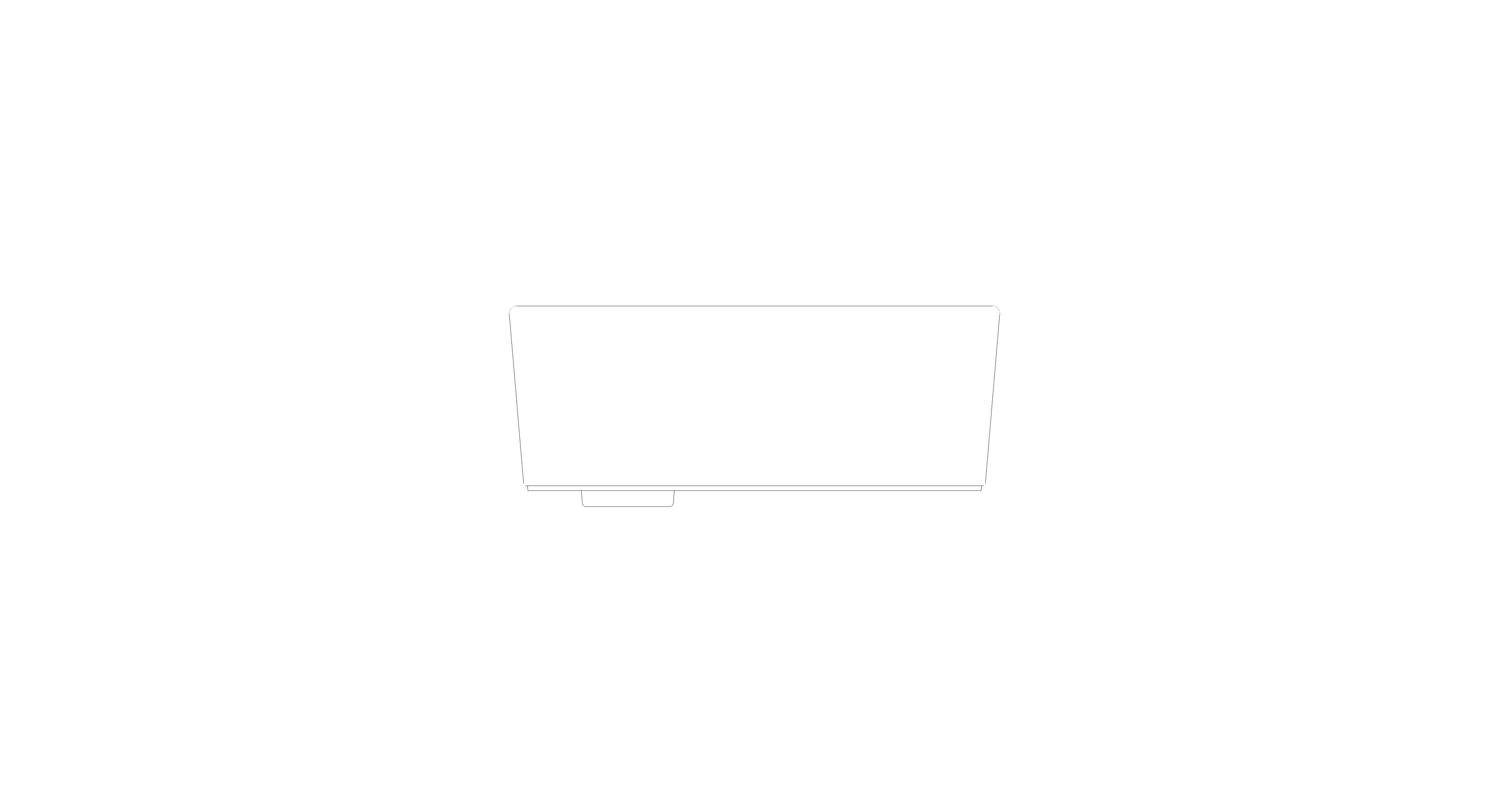 bimstore side image of the American Standard - Thin Touch Square Vessel 500mm - CCASF611-0000410F0