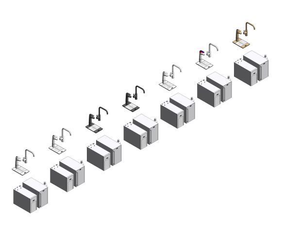 Image of Billi Quadra Sparkling Plus with XL Levered Dispenser & Mixer