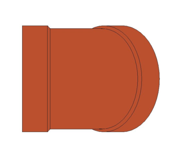 bimstore front image of BB21 45 Degree Elbow from Boss