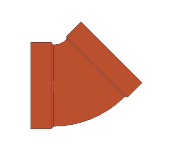 bimstore plan image of BB21 45 Degree Elbow from Boss