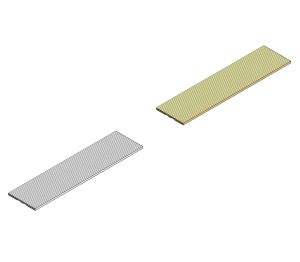 Image of Aluminium & Solid Brass Stair Nosing - 033